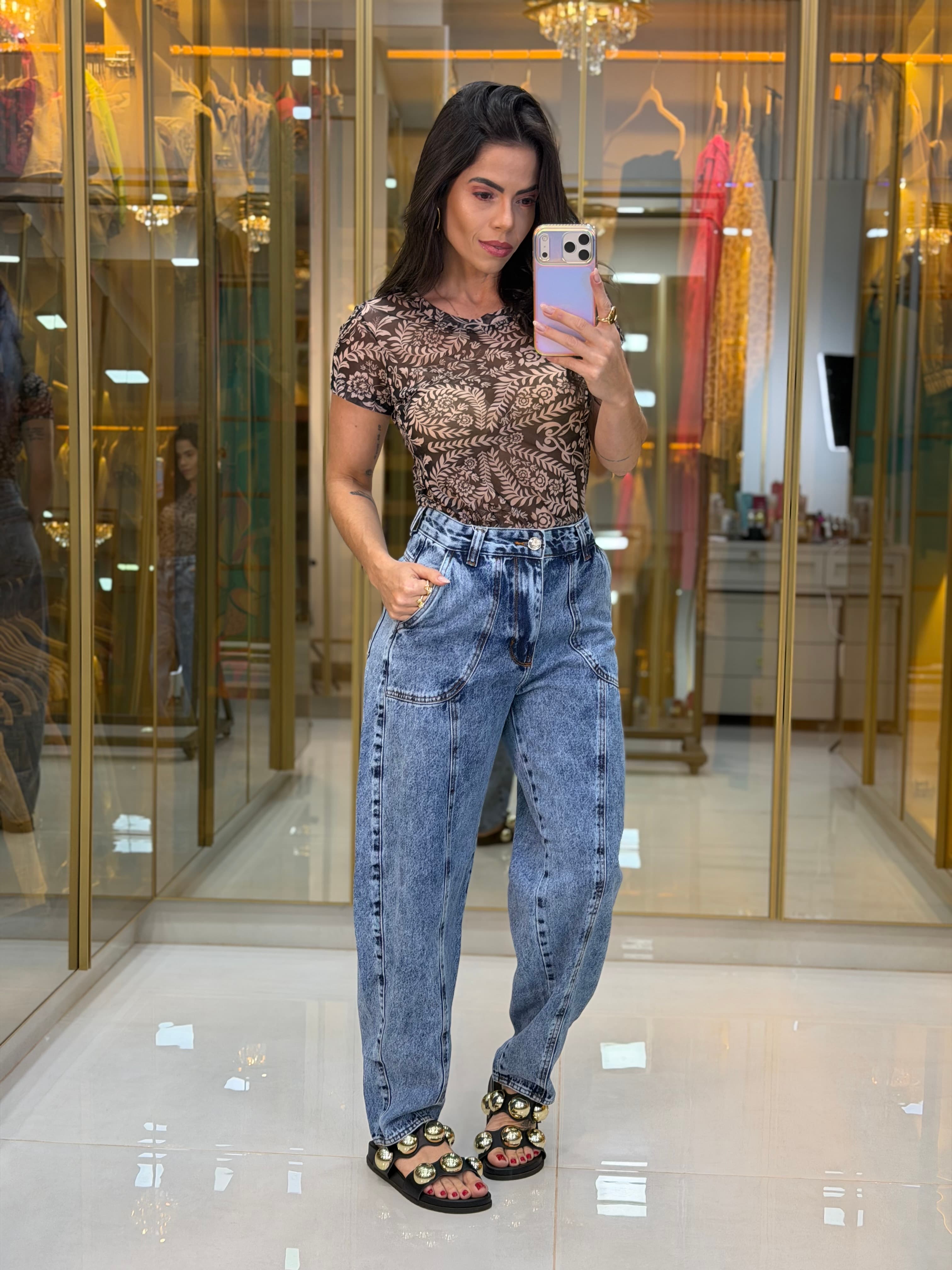 BLUSA TULE ESTAMPADA FLORAL