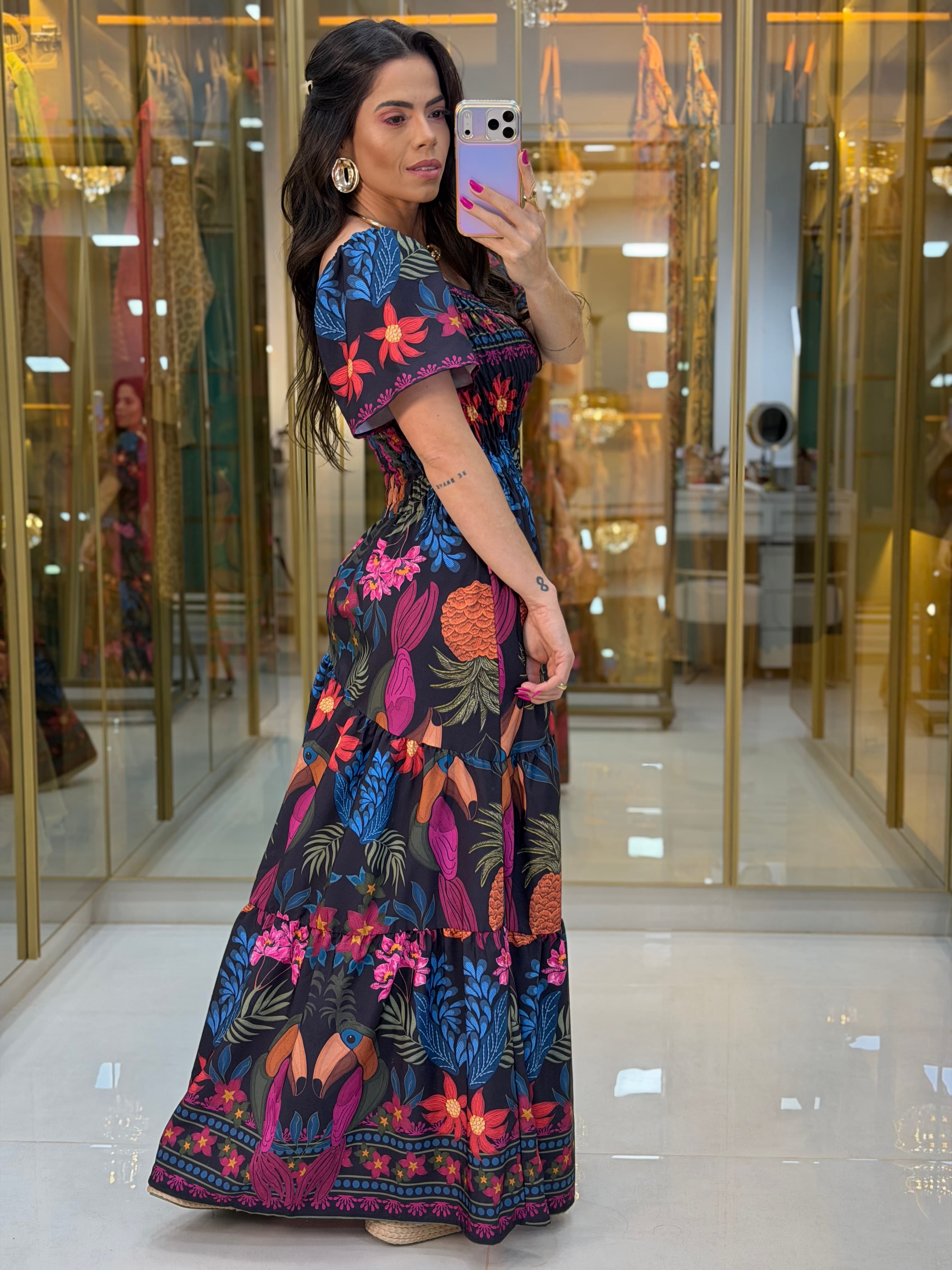 VESTIDO MANGA
