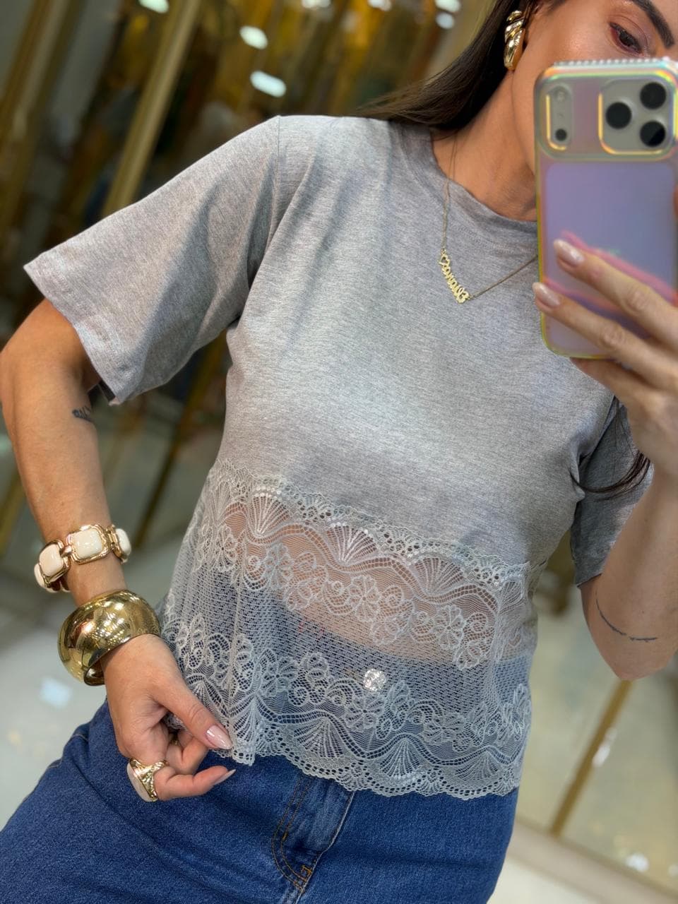 BLUSA RENDA