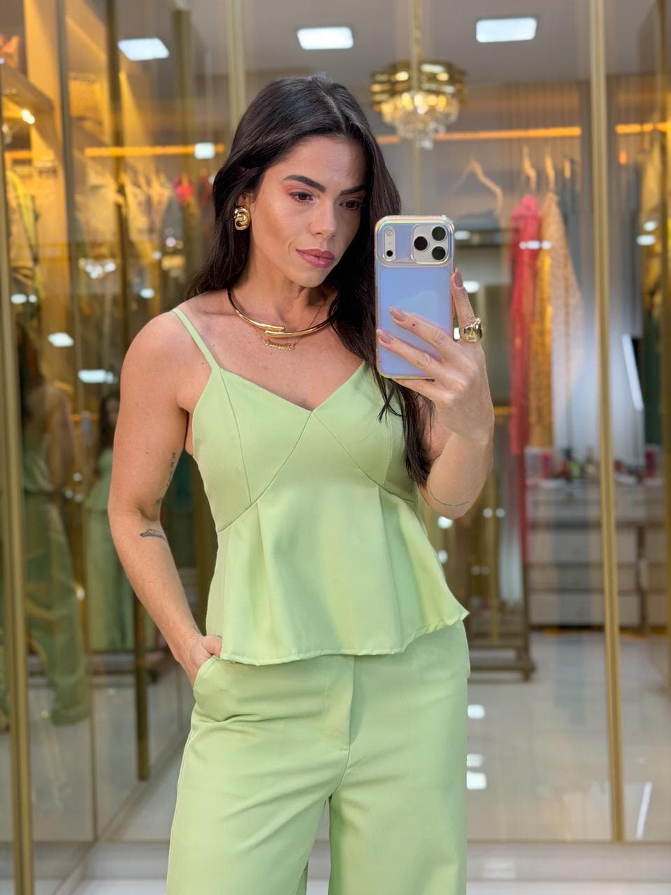 CONJUNTO CALÇA ALFAIATARIA