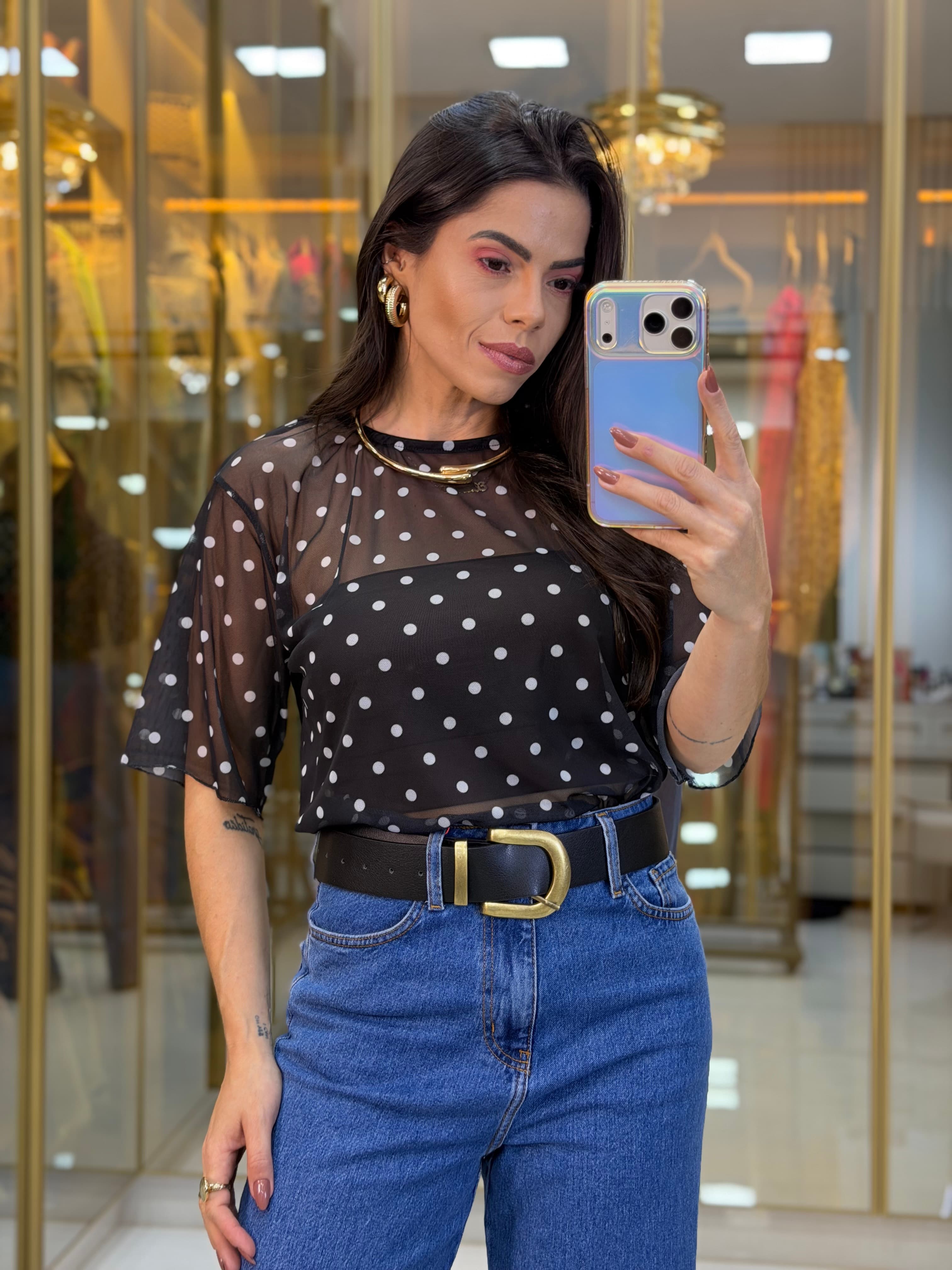 BLUSA TULE POA