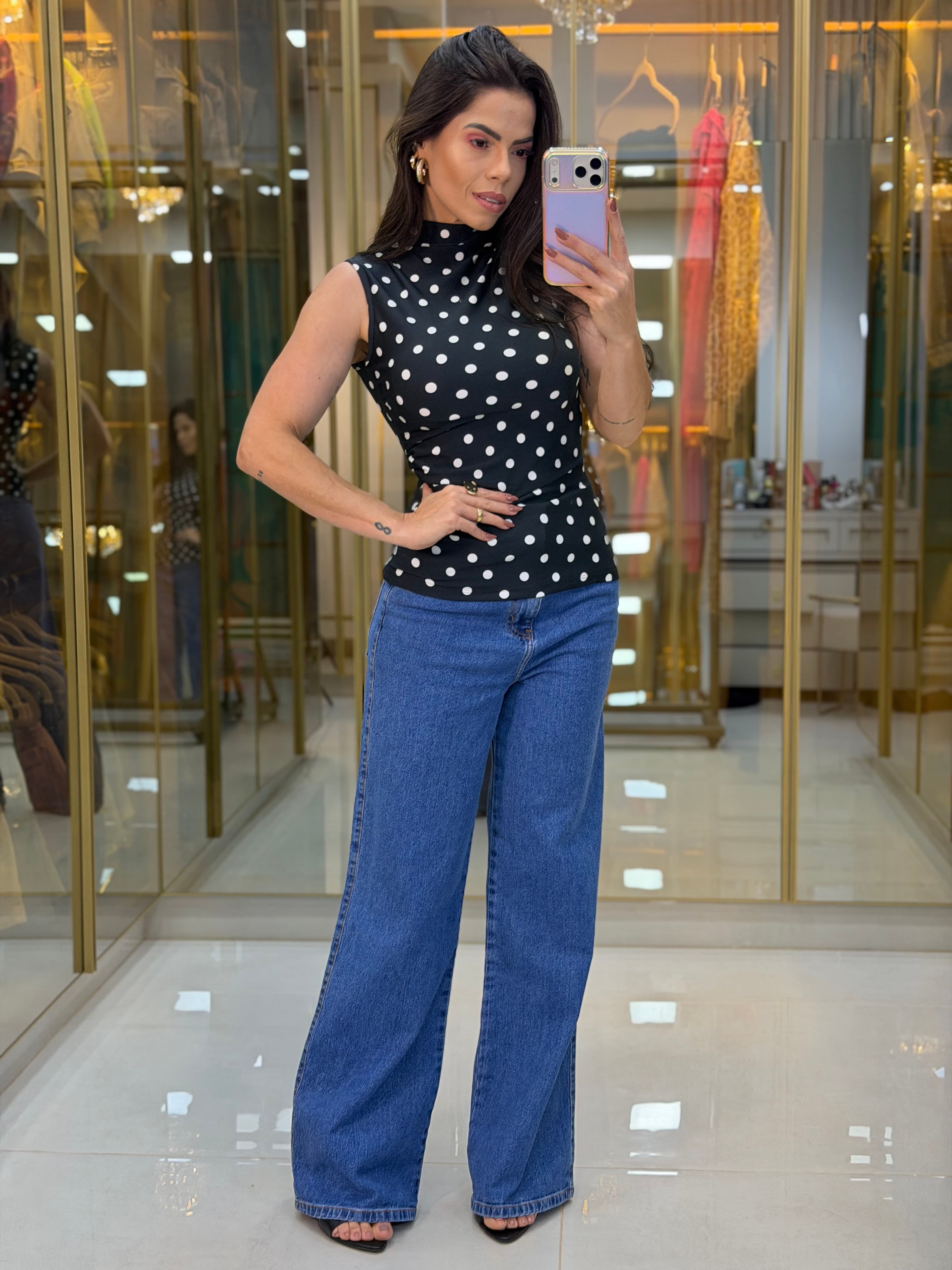 BLUSA POLIAMIDA GOLA