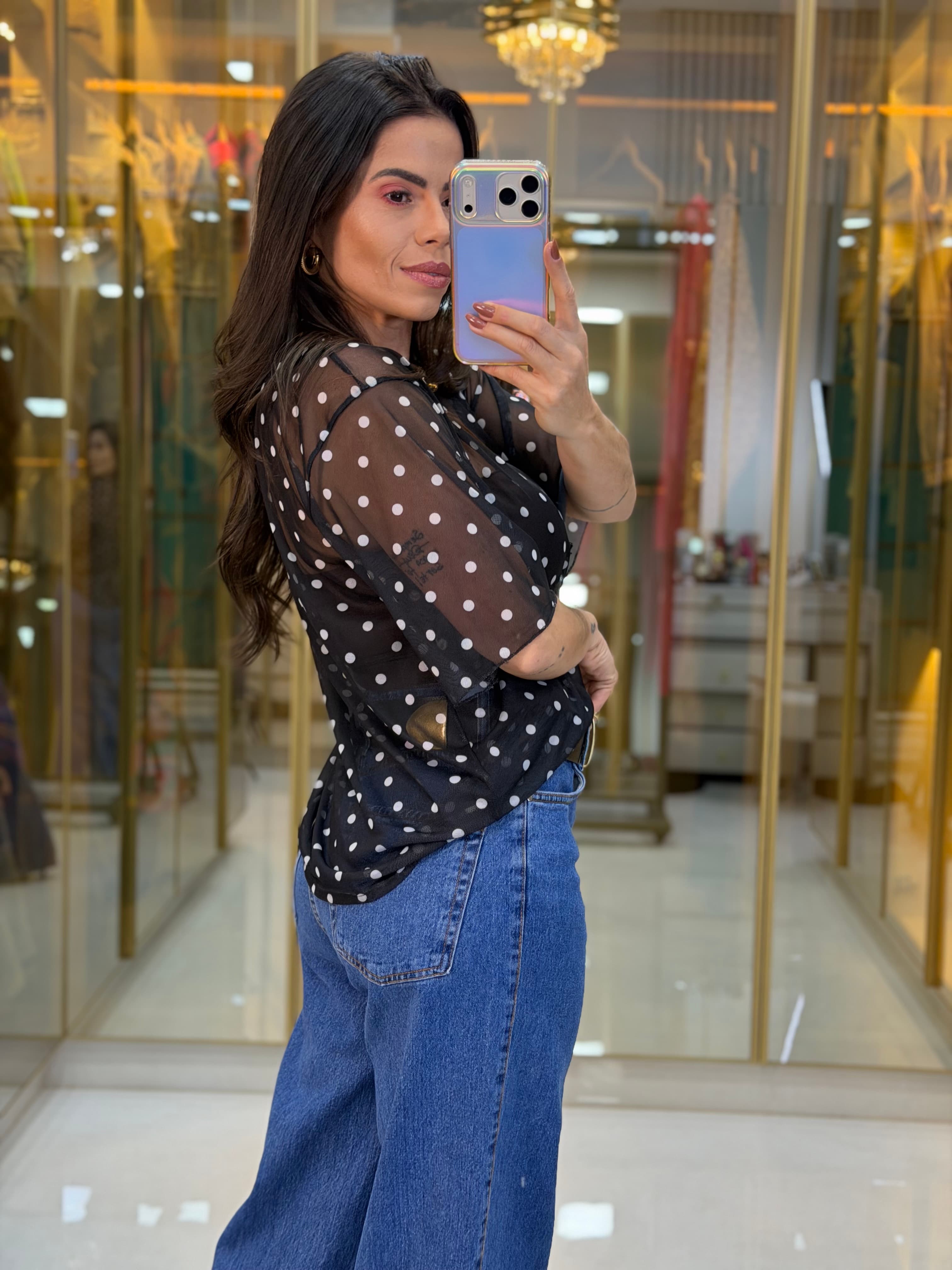 BLUSA TULE POA