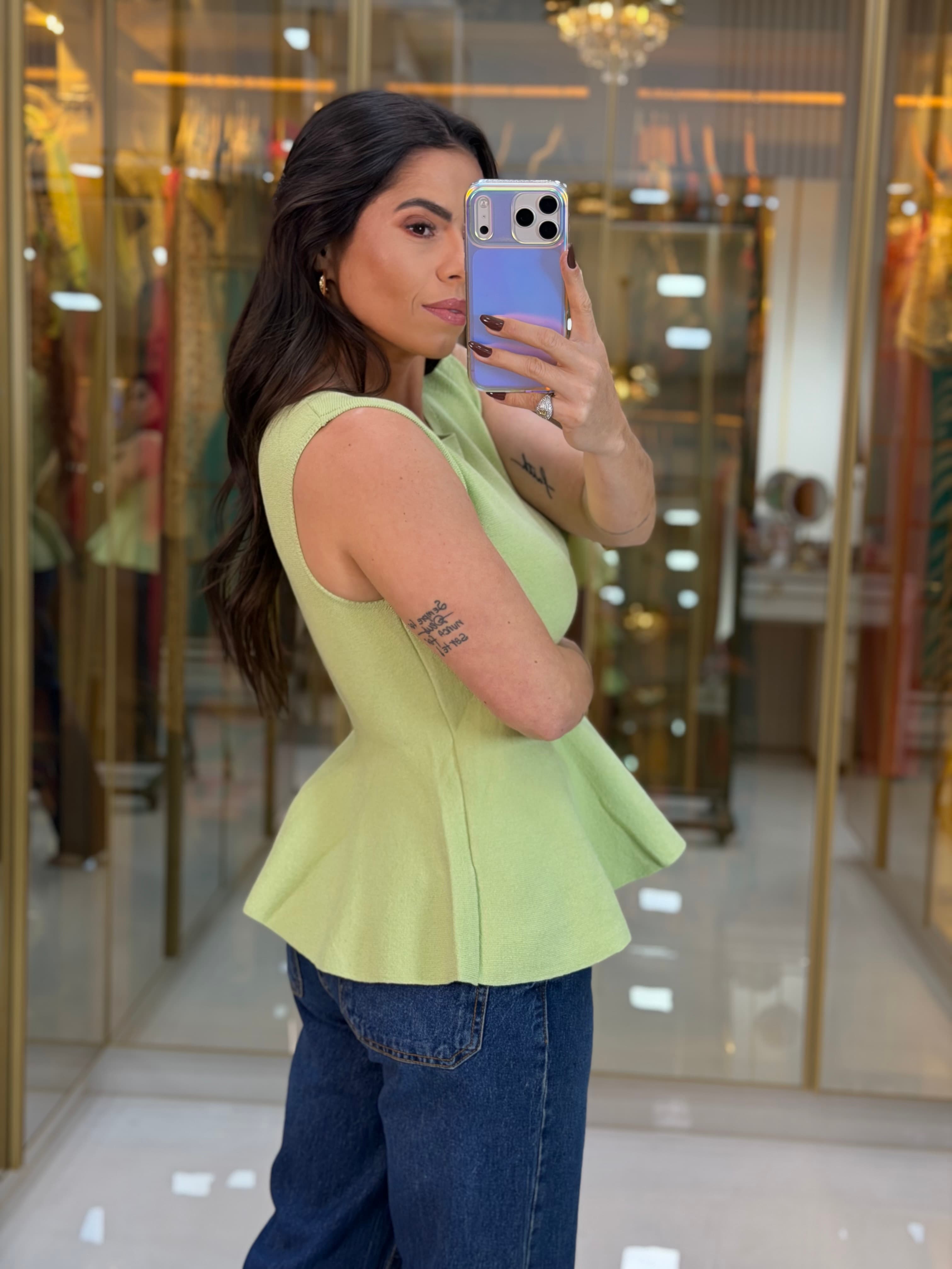 BLUSA MODAL VERDE
