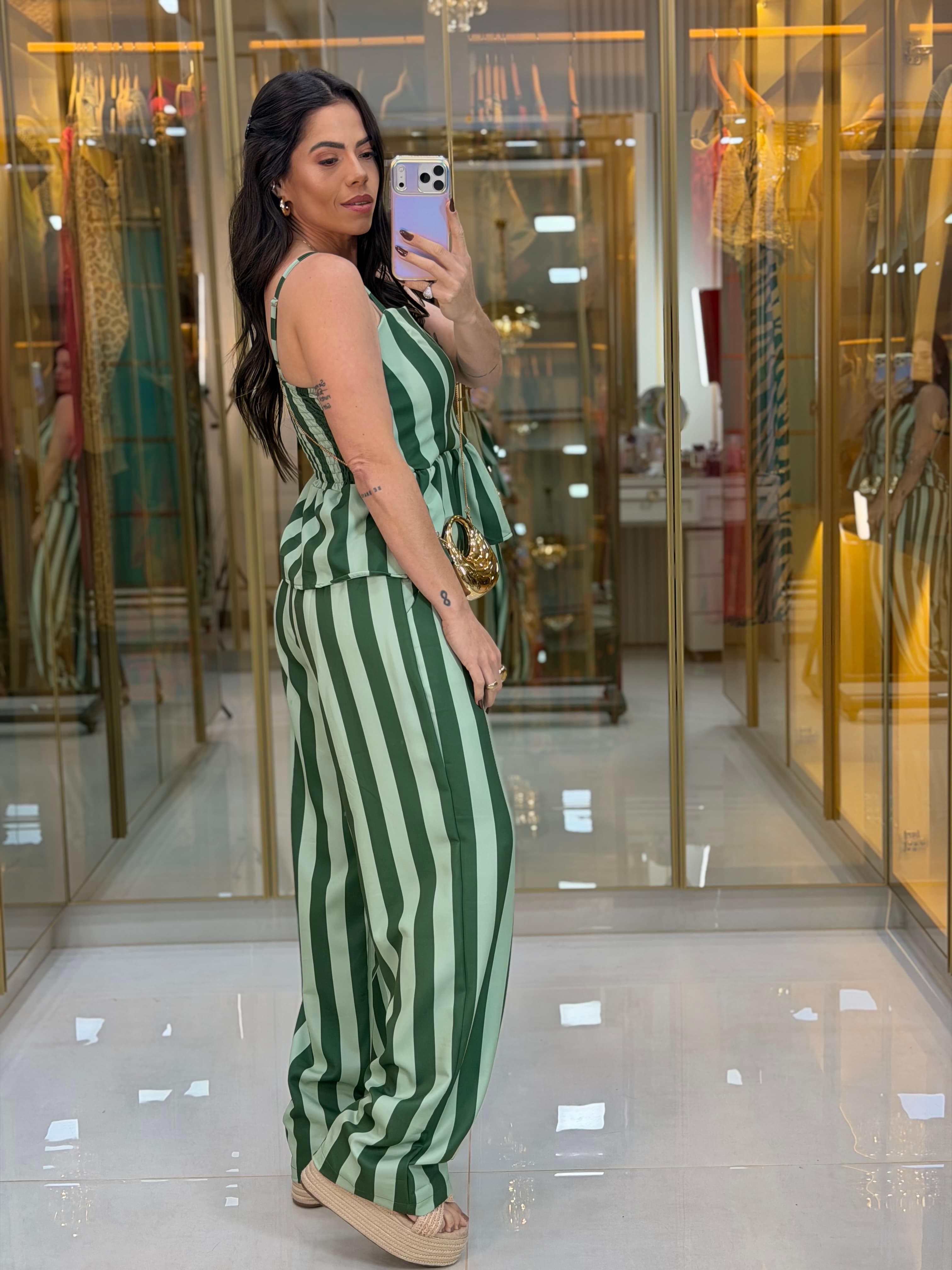 CONJUNTO LISTRA VERDE