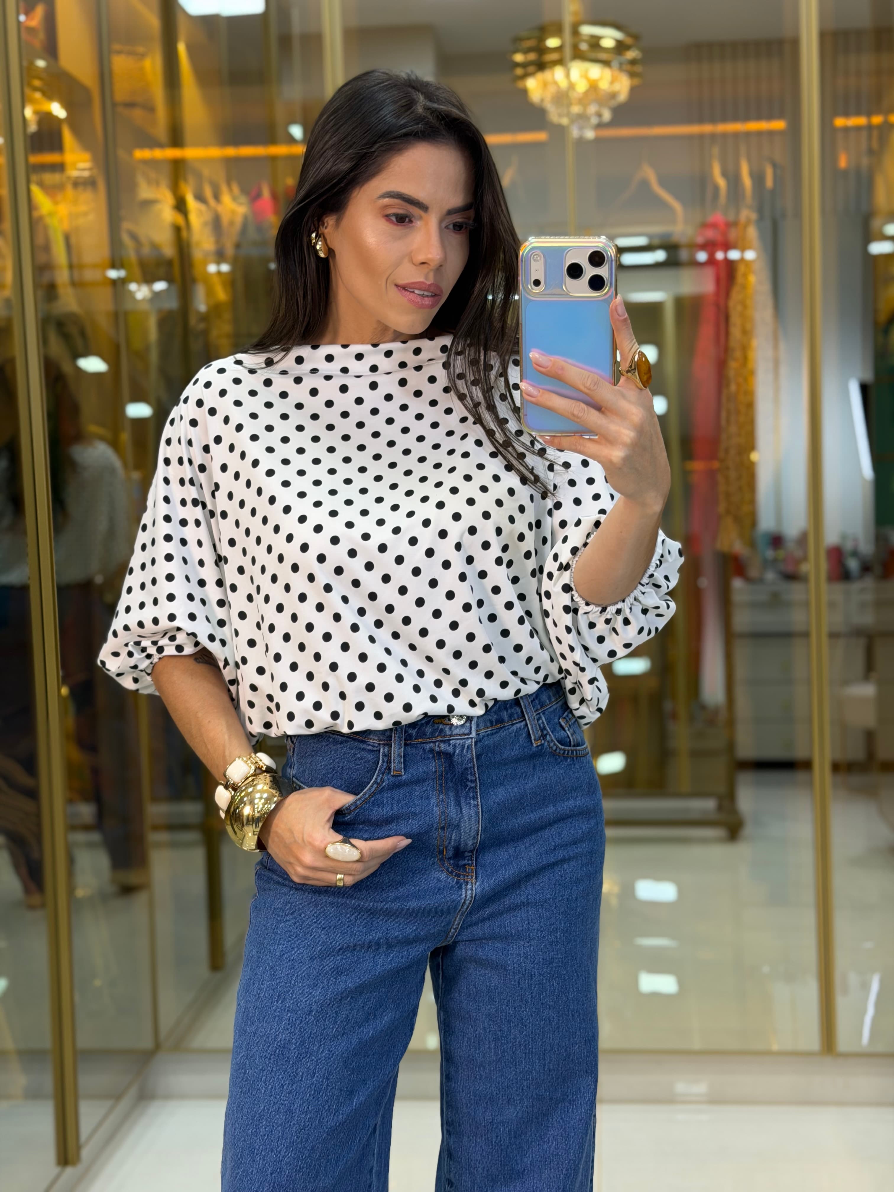 BLUSA POLIAMIDA OMBRO A OMBRO