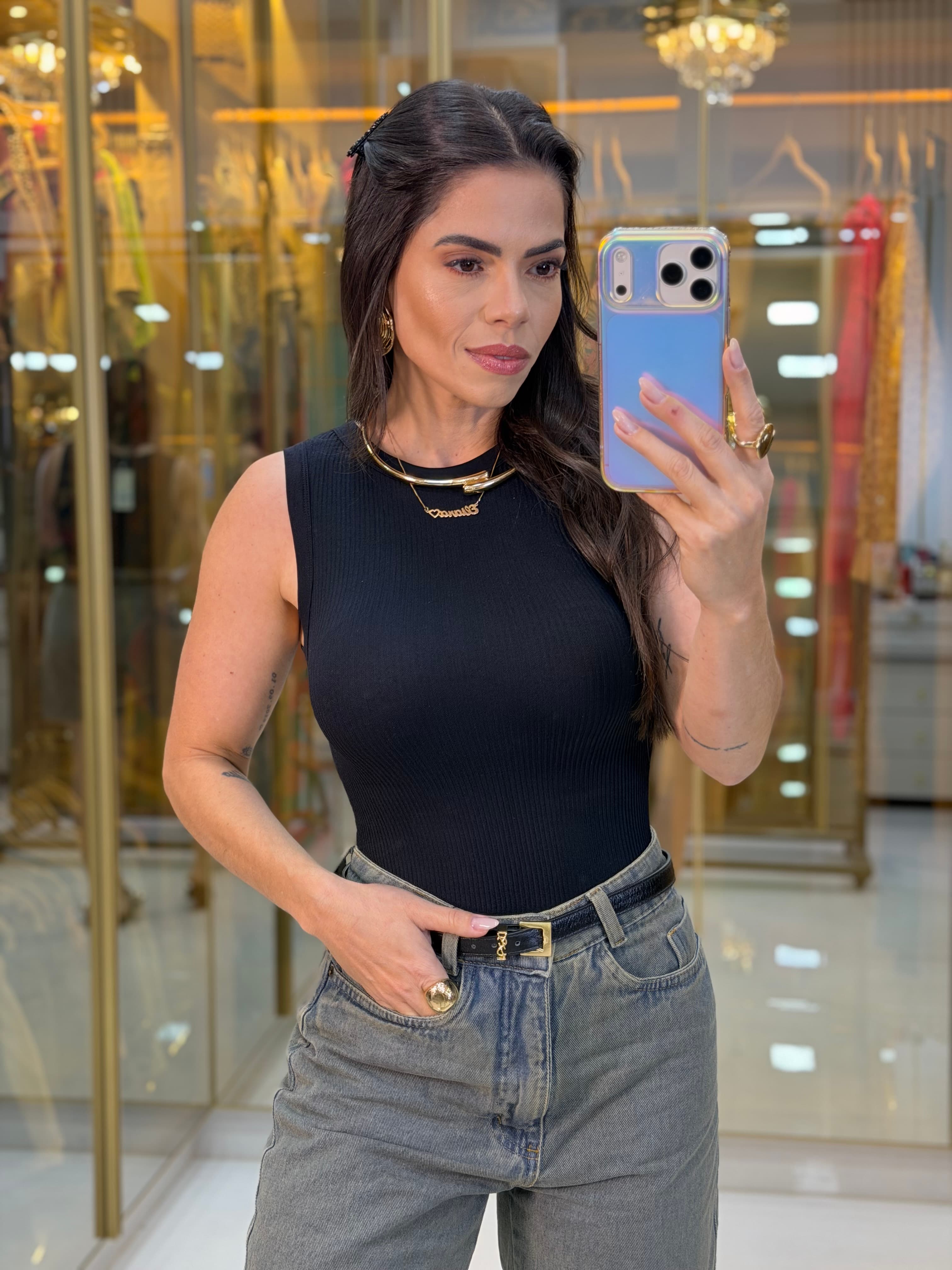 BODY CANELADO MICROFIBRA