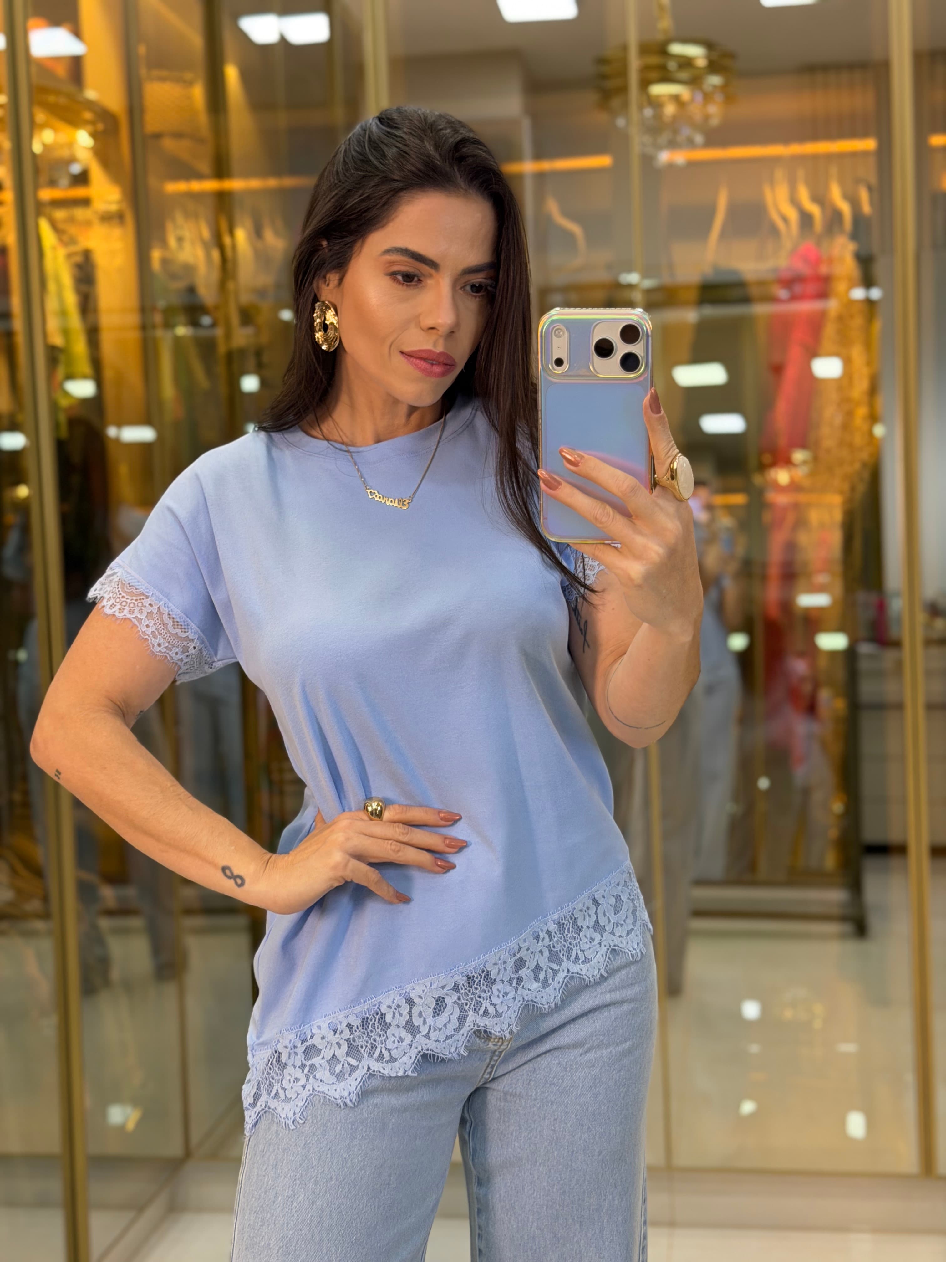 BLUSA ASSIMÉTRICA RENDA