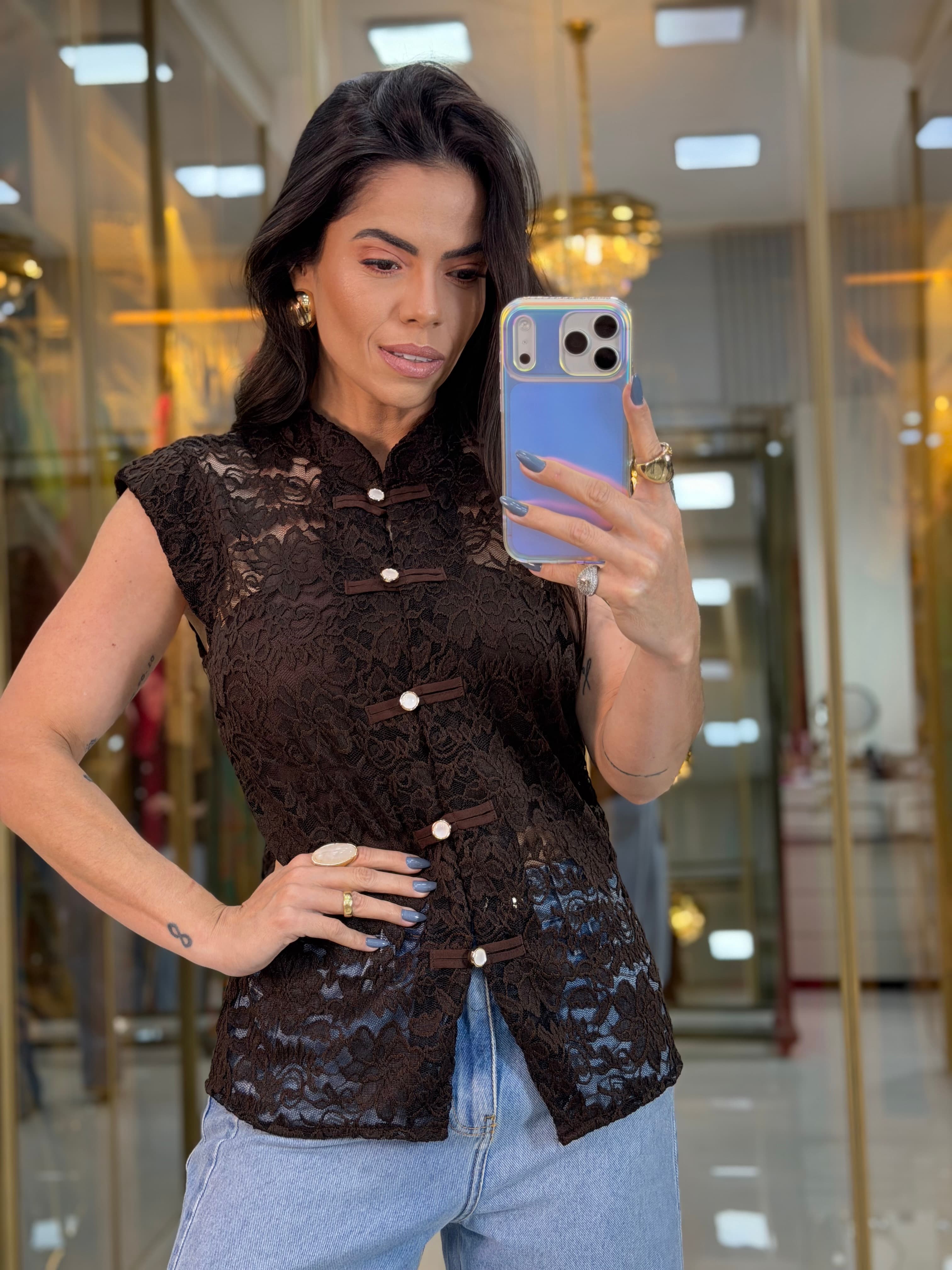 BLUSA RENDA
