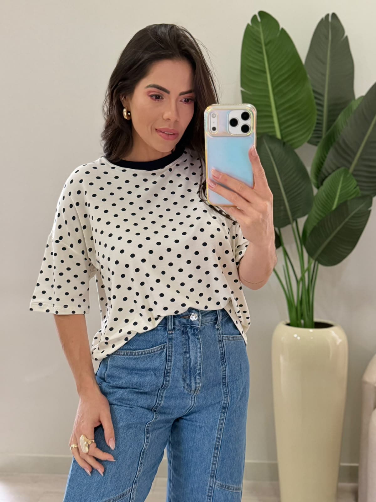 BLUSA POÁ AZUL MARINHO