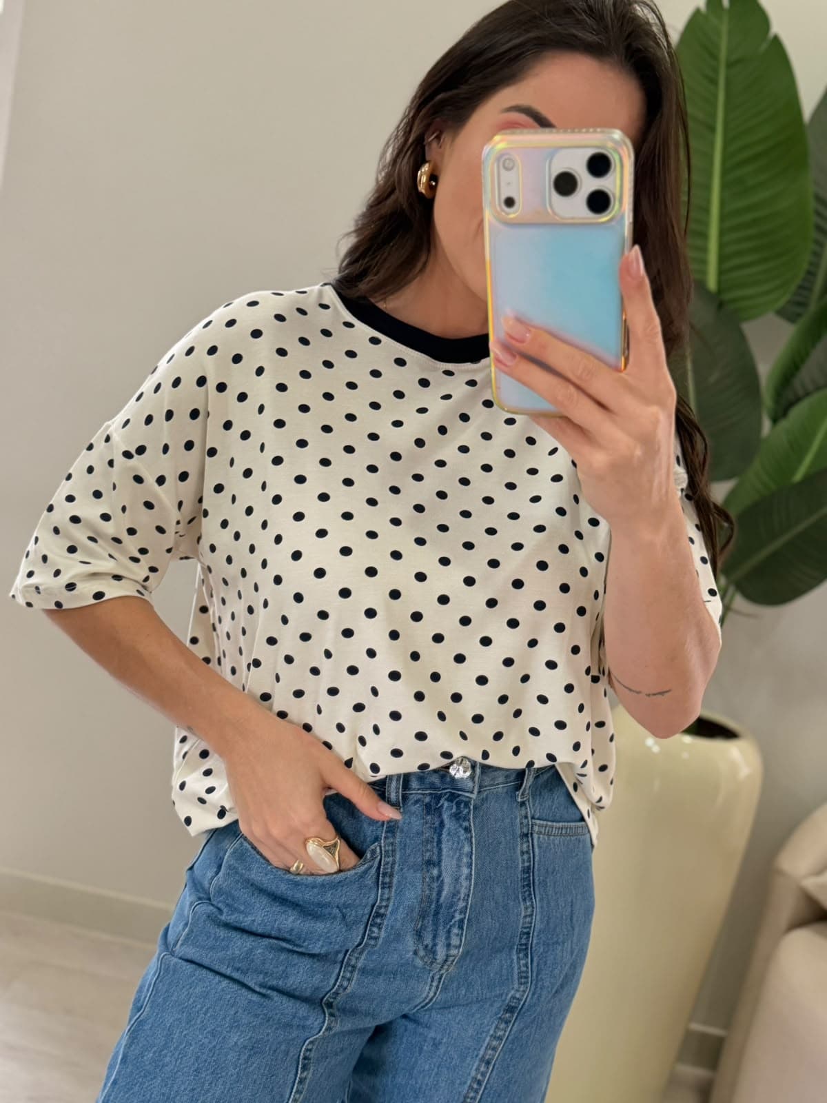 BLUSA POÁ AZUL MARINHO