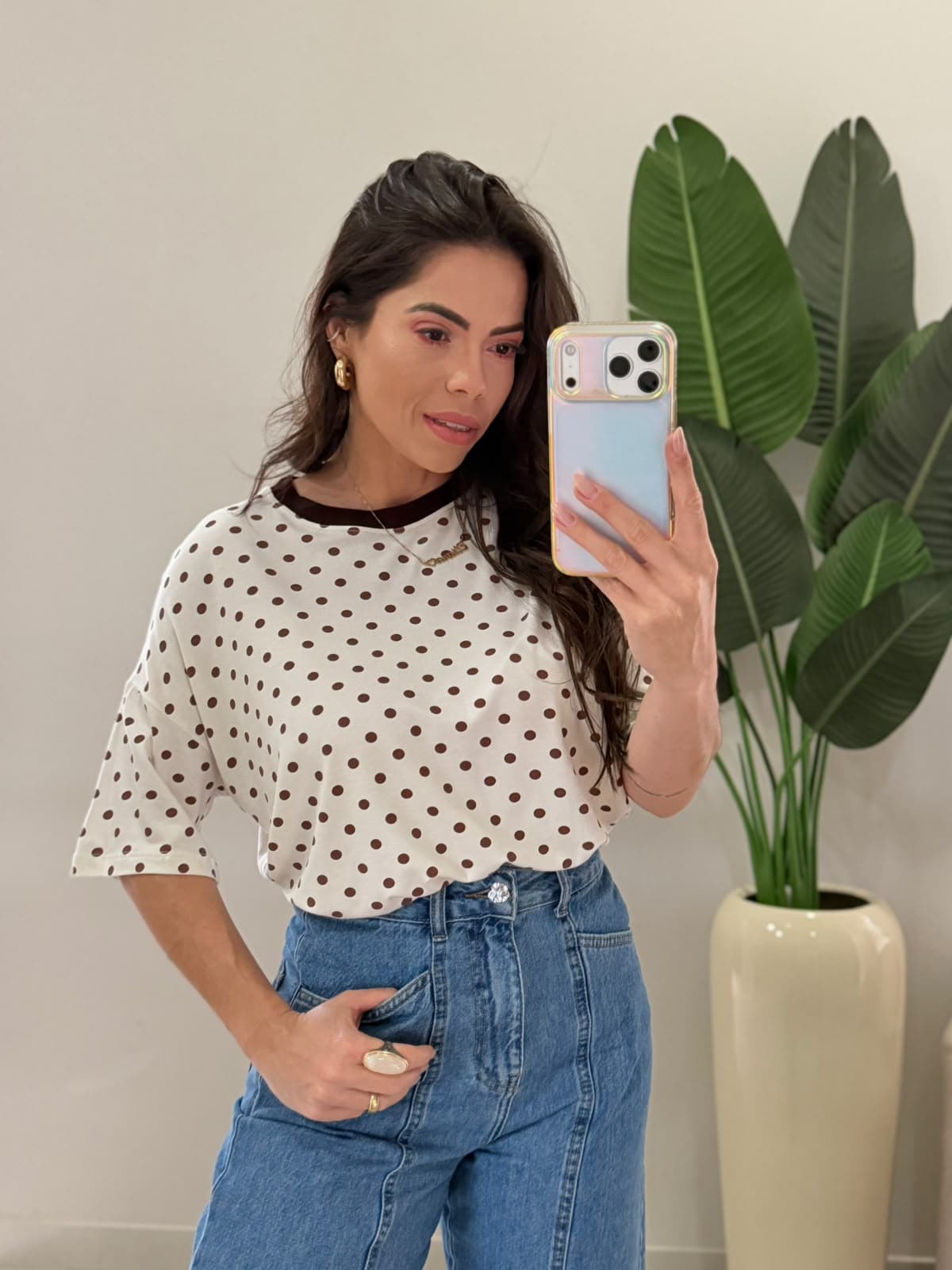 BLUSA POÁ MARROM
