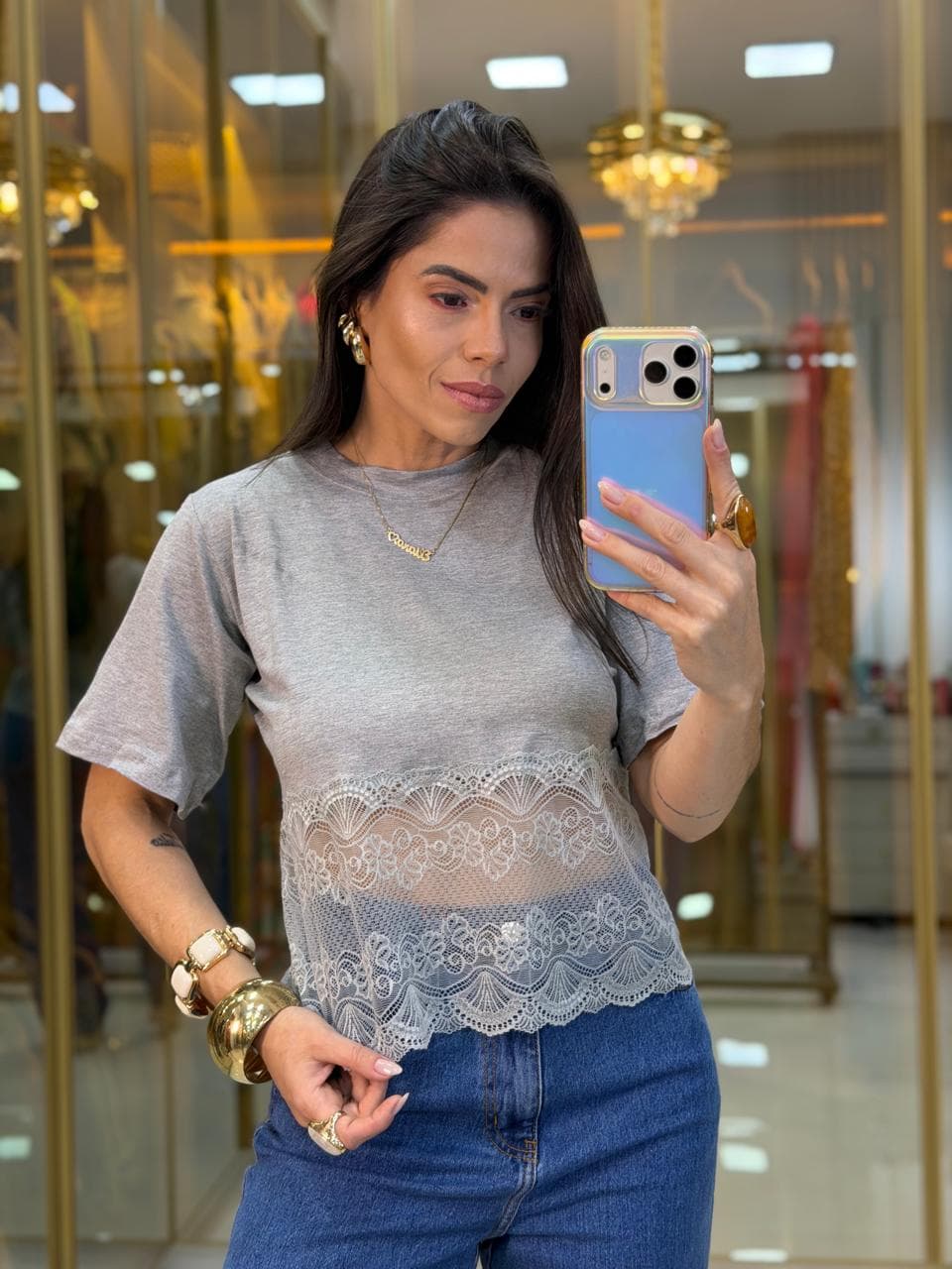 BLUSA RENDA