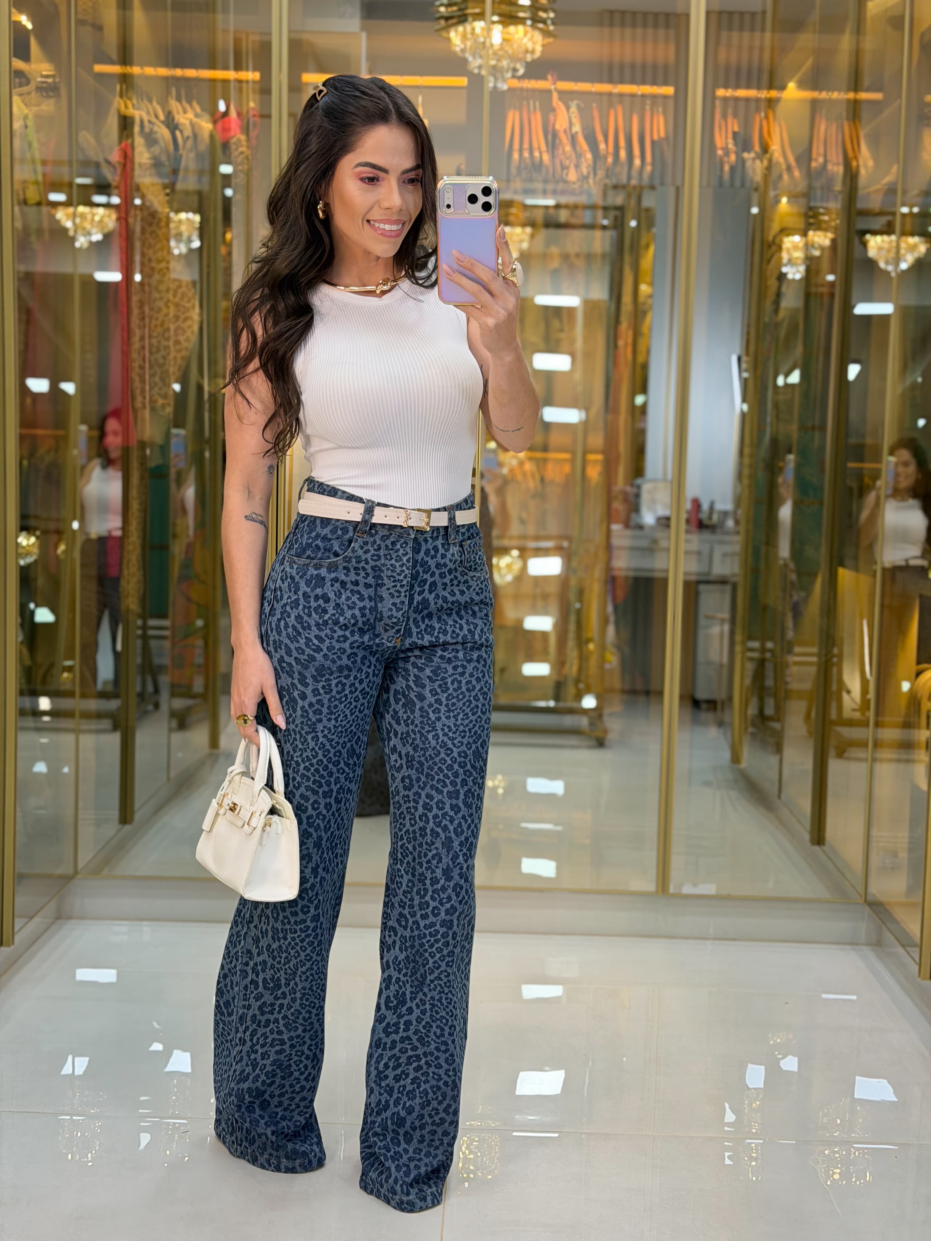 CALÇA JEANS ONÇA