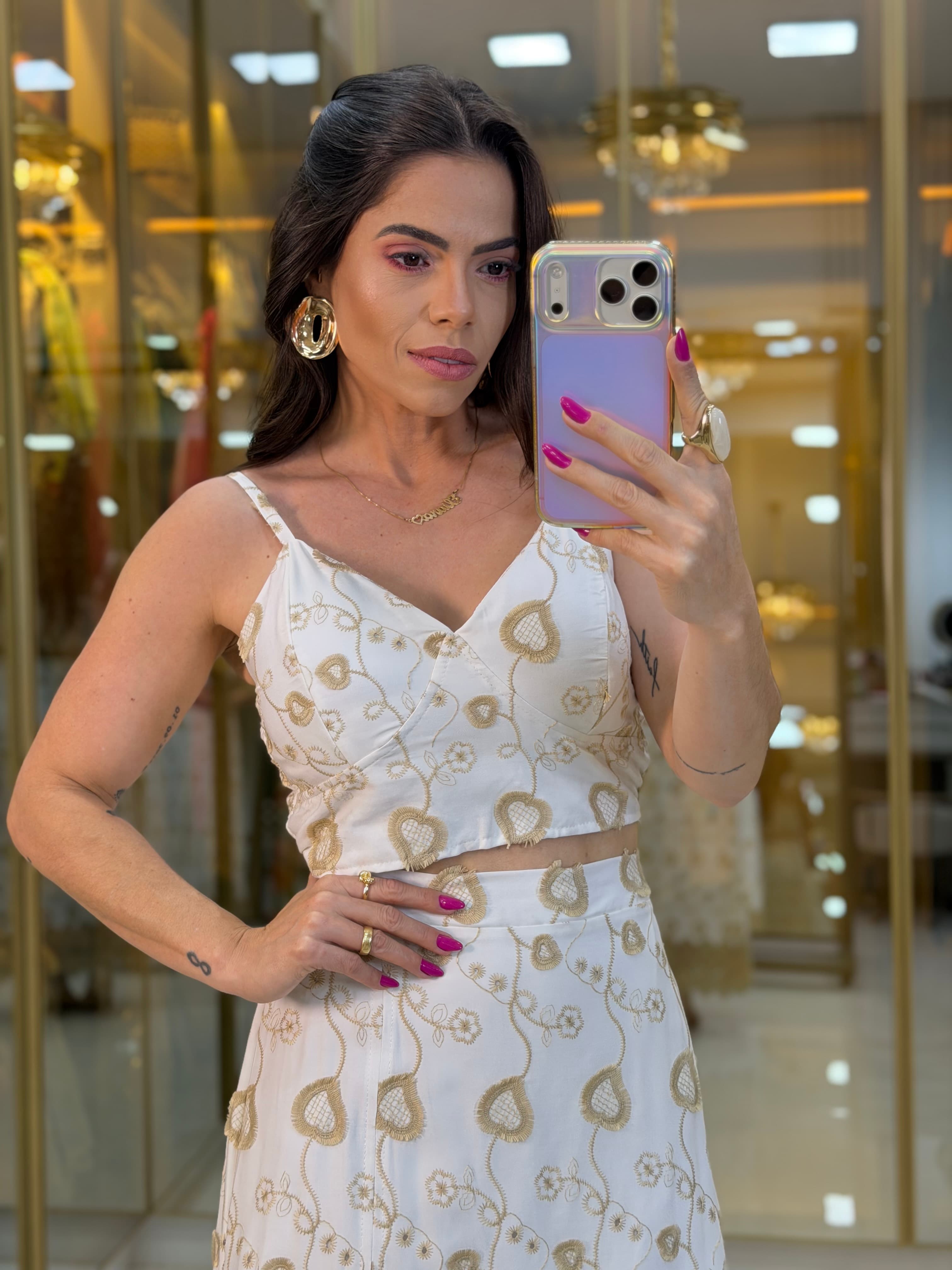CONJUNTO SAIA BORDADO