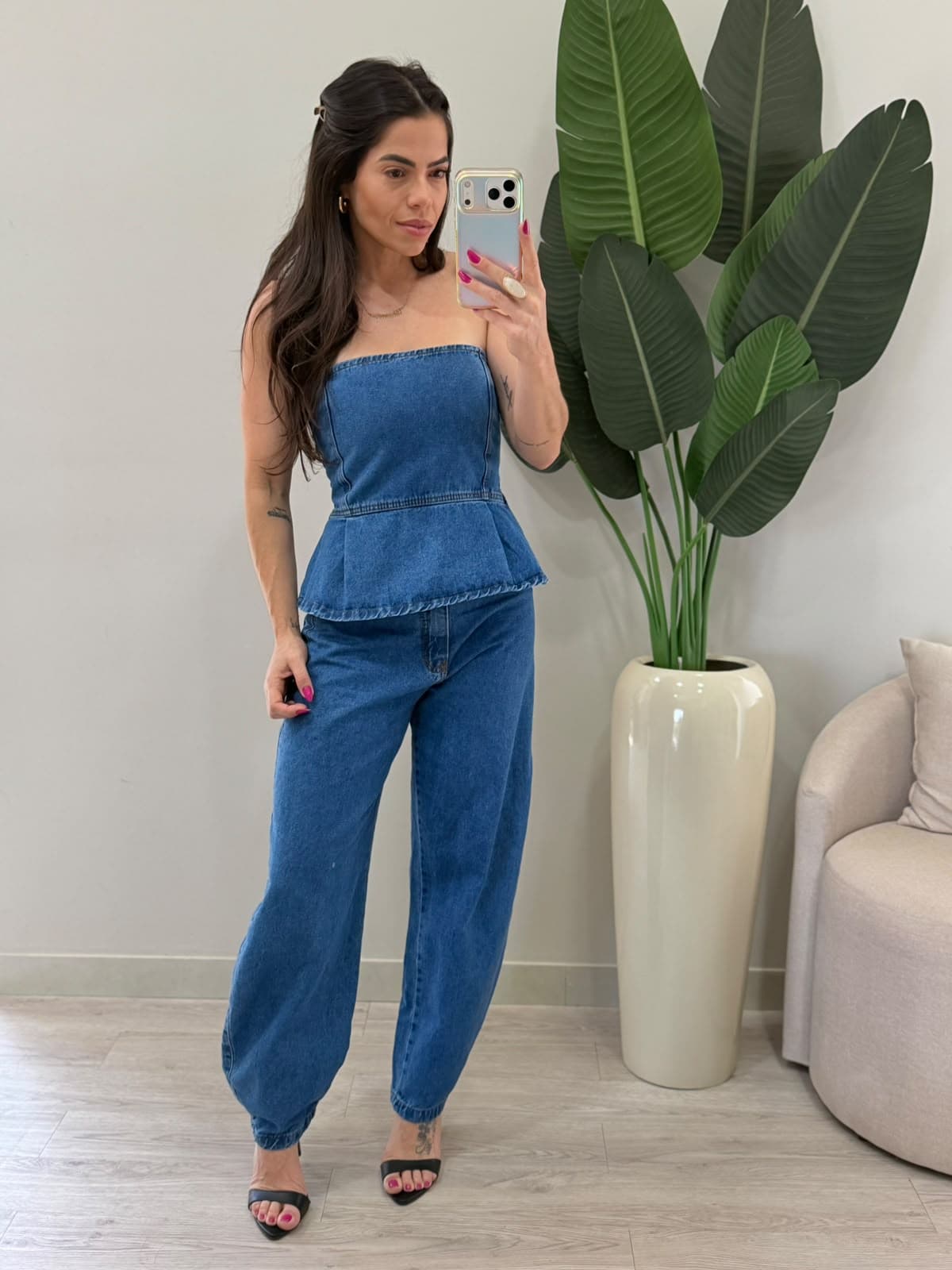 CONJUNTO CALÇA JEANS