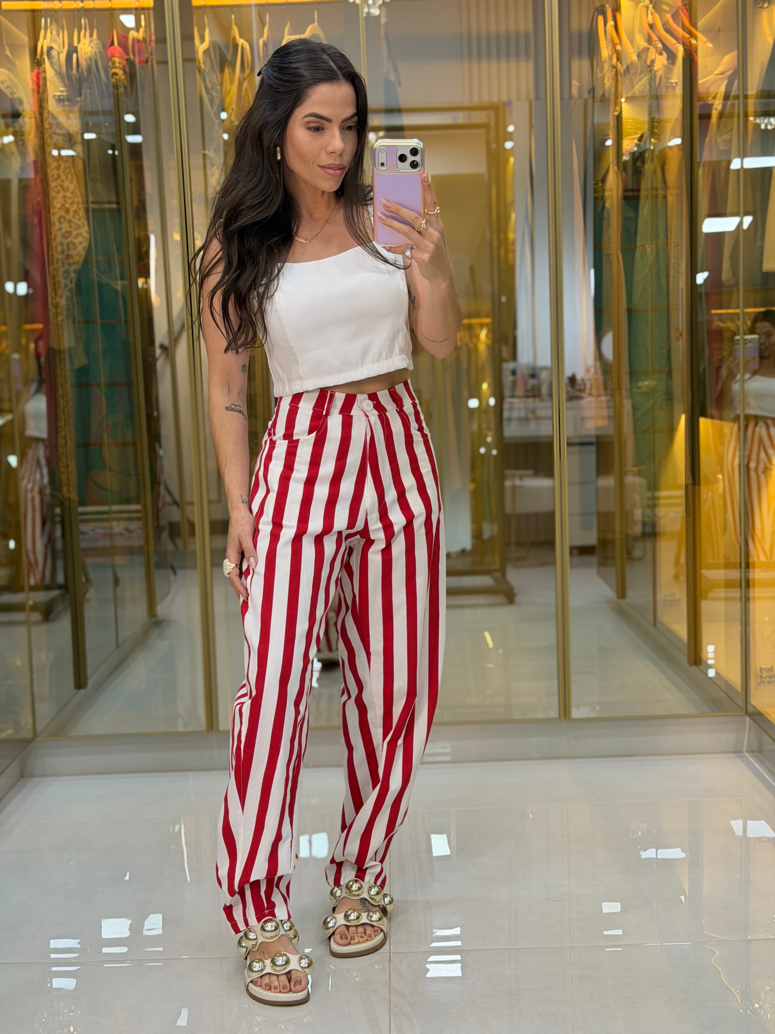 CALÇA BALLON VERMELHA