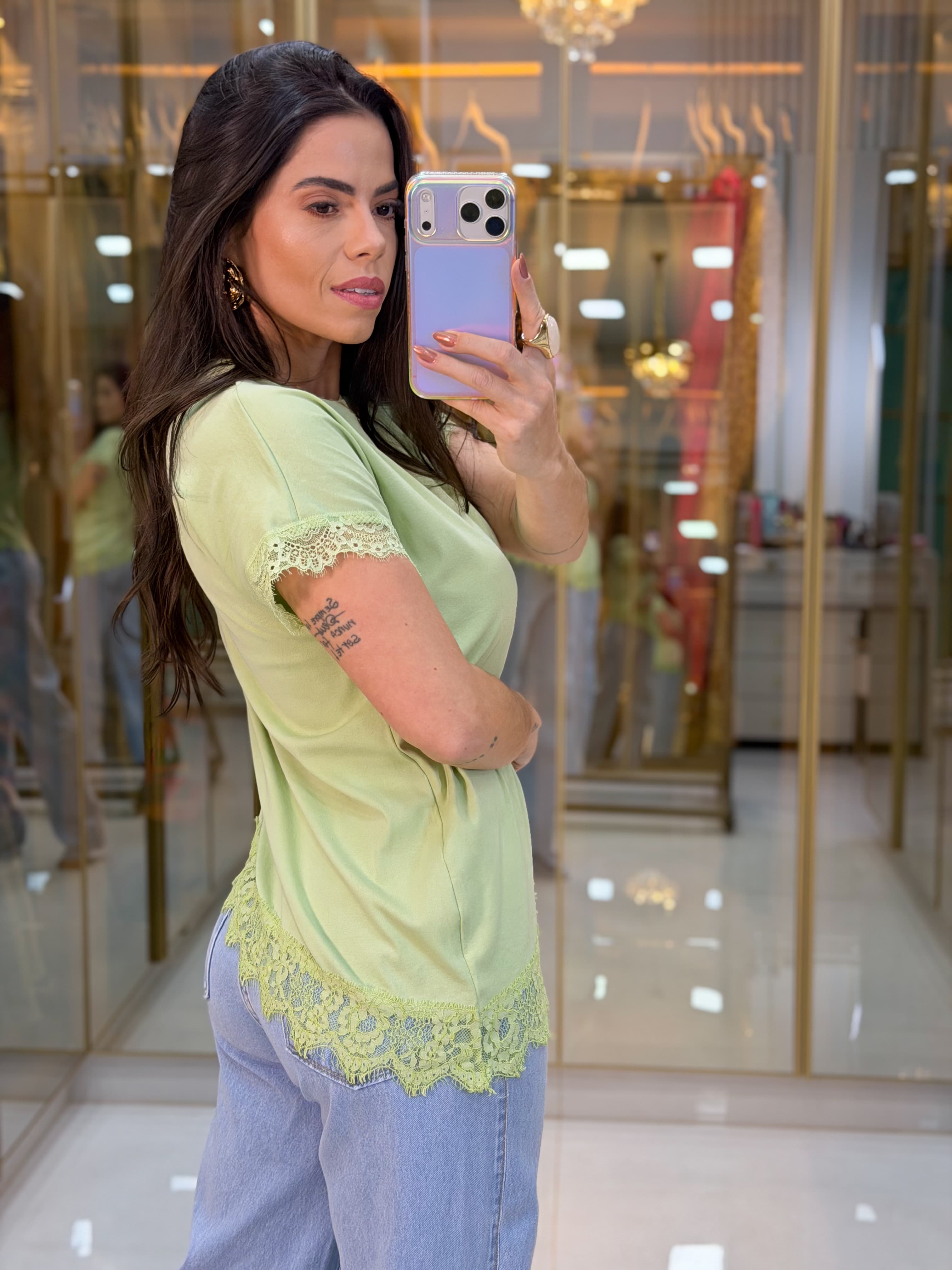 BLUSA ASSIMÉTRICA RENDA
