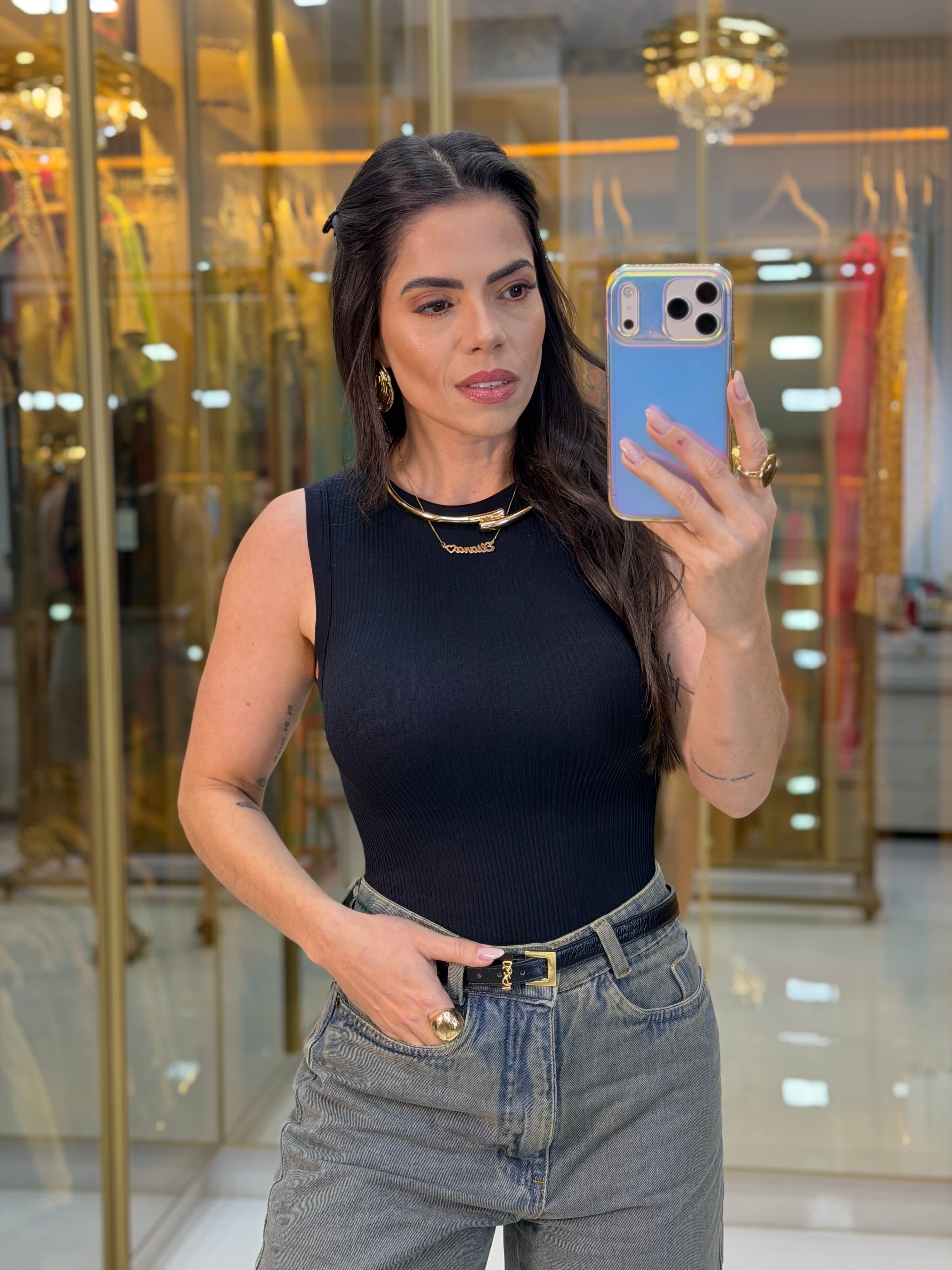 BODY CANELADO MICROFIBRA