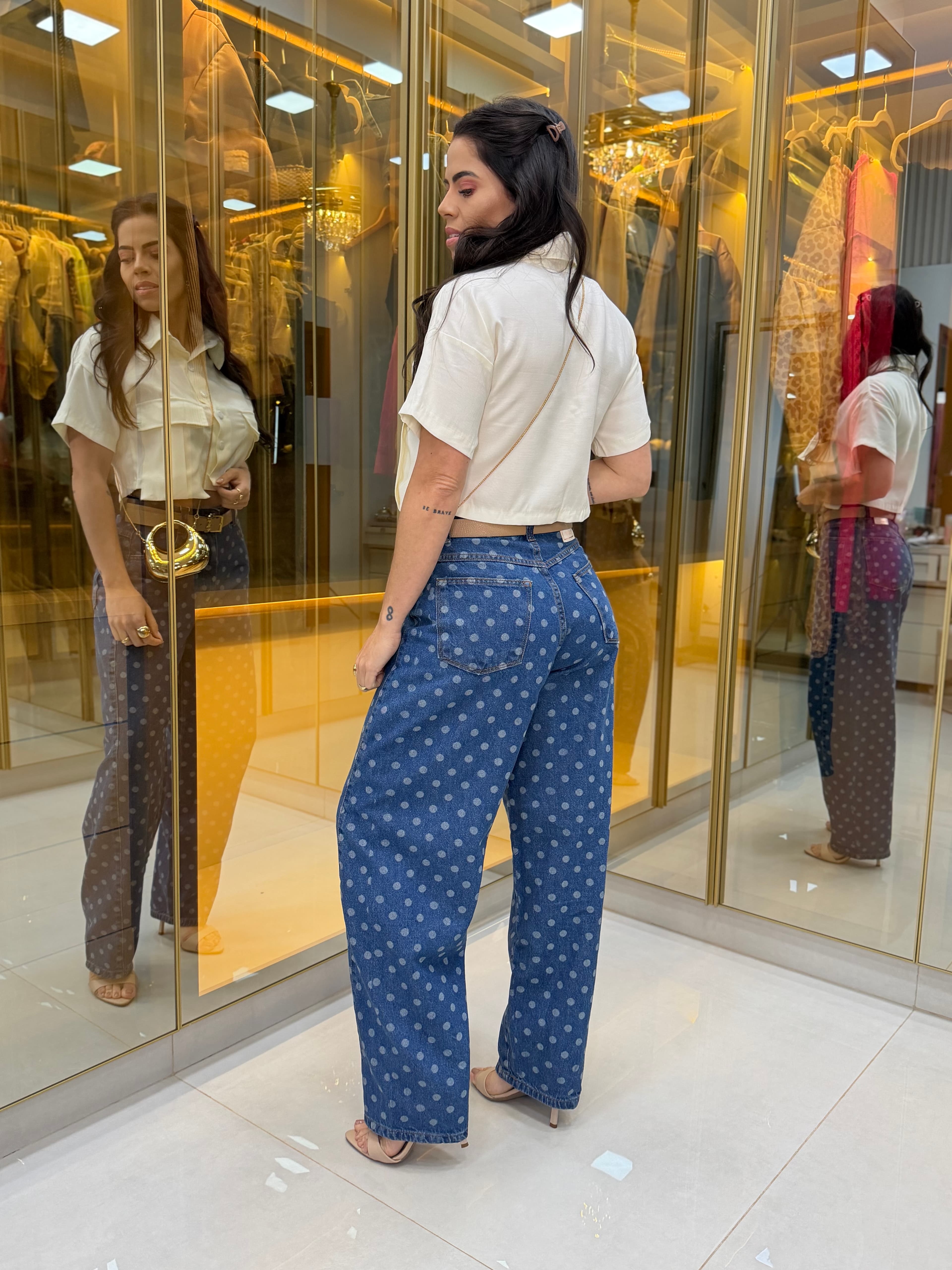 CALÇA JEANS BALLON POÁ