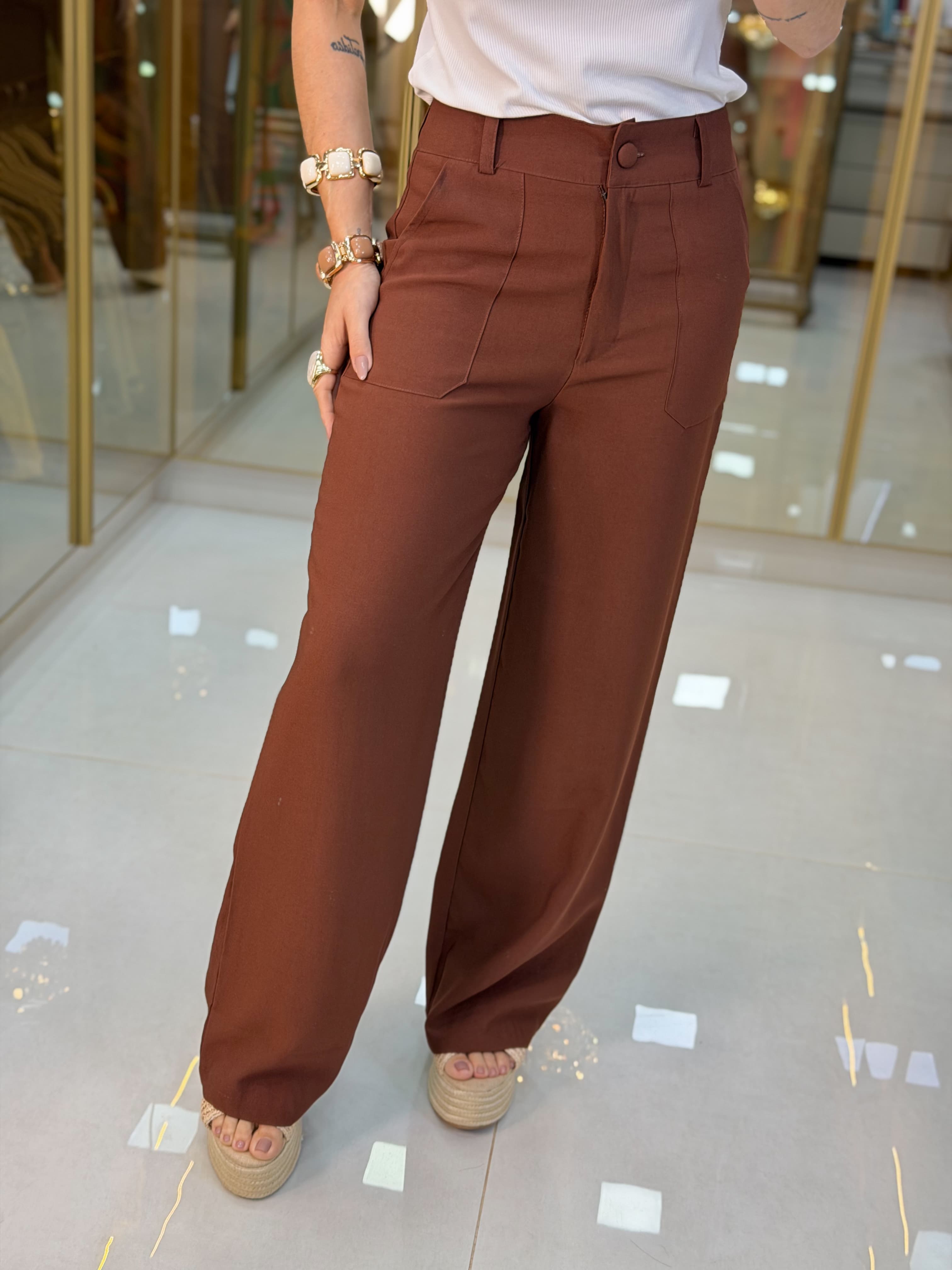 CALÇA PANTALONA BOLSO