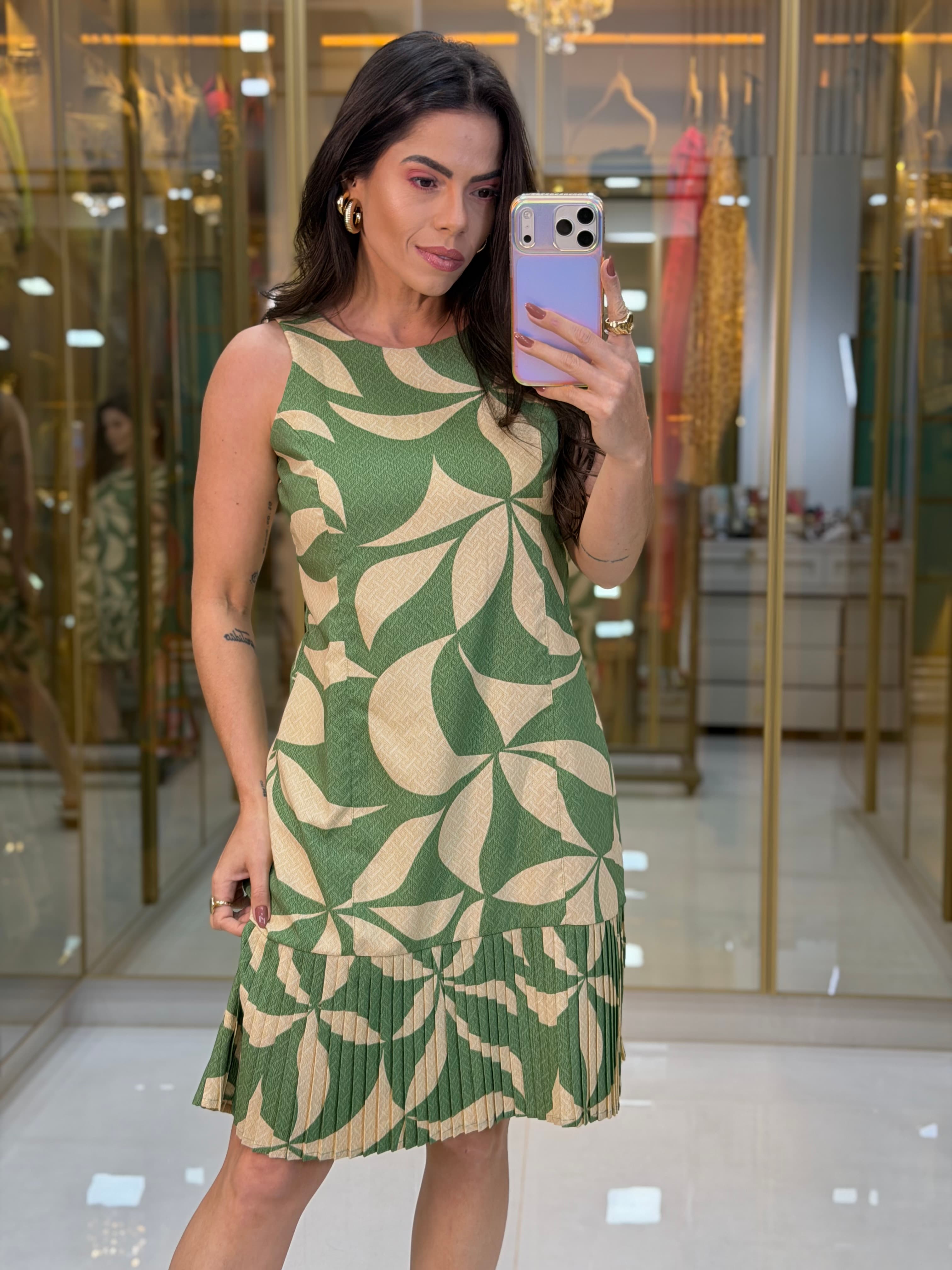 VESTIDO PLISSADO