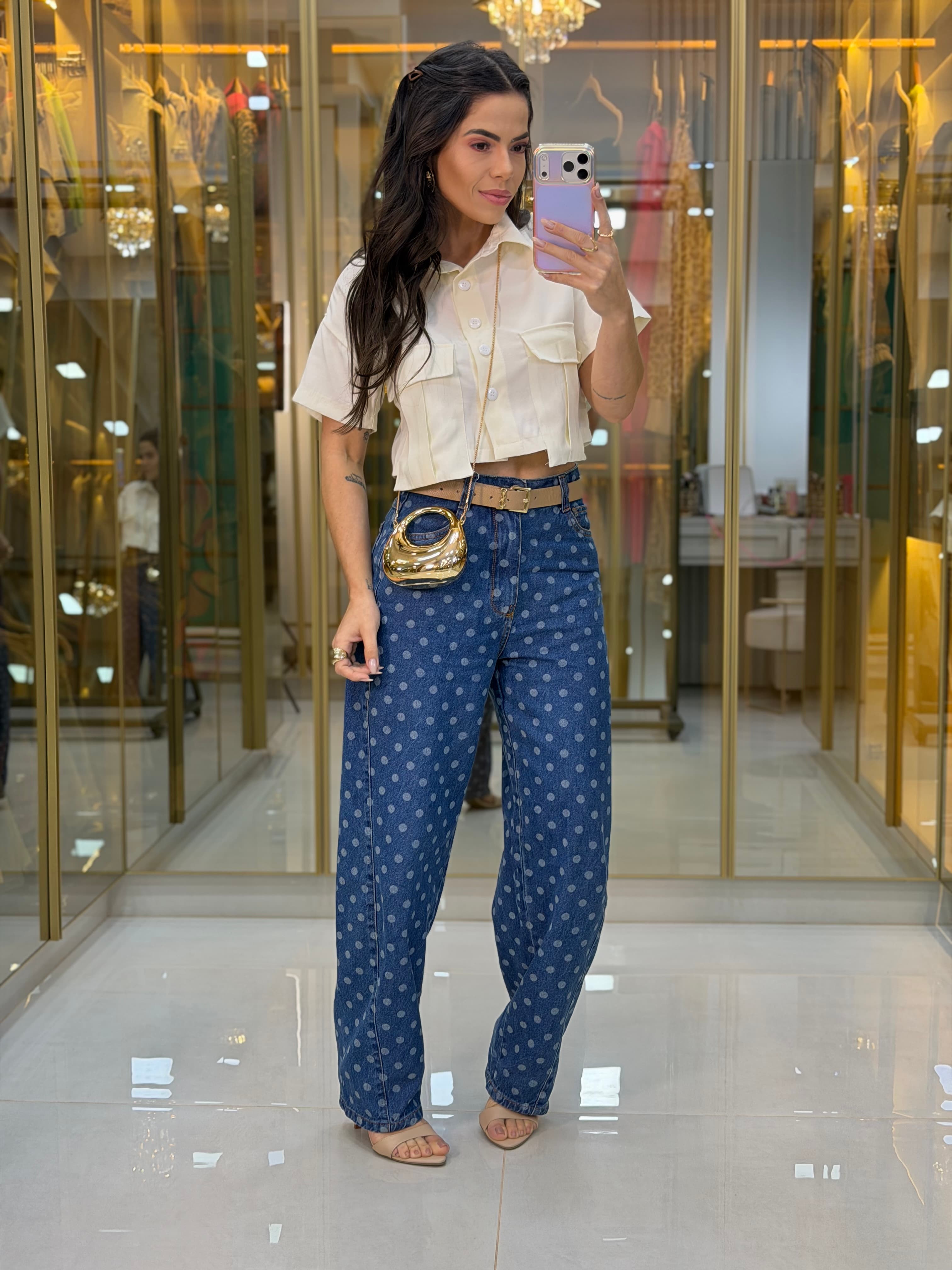CALÇA JEANS BALLON POÁ