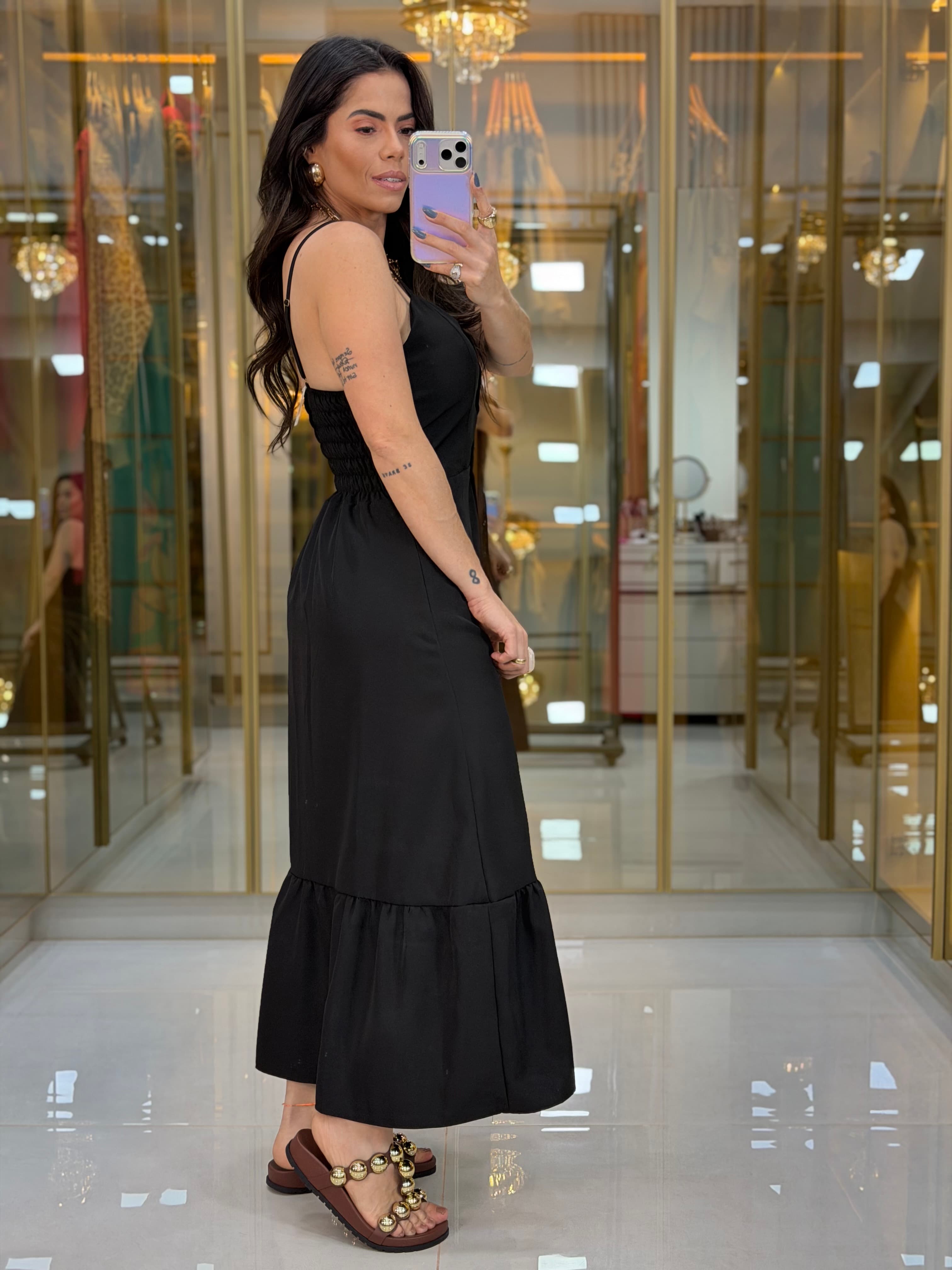 VESTIDO BOTÃO