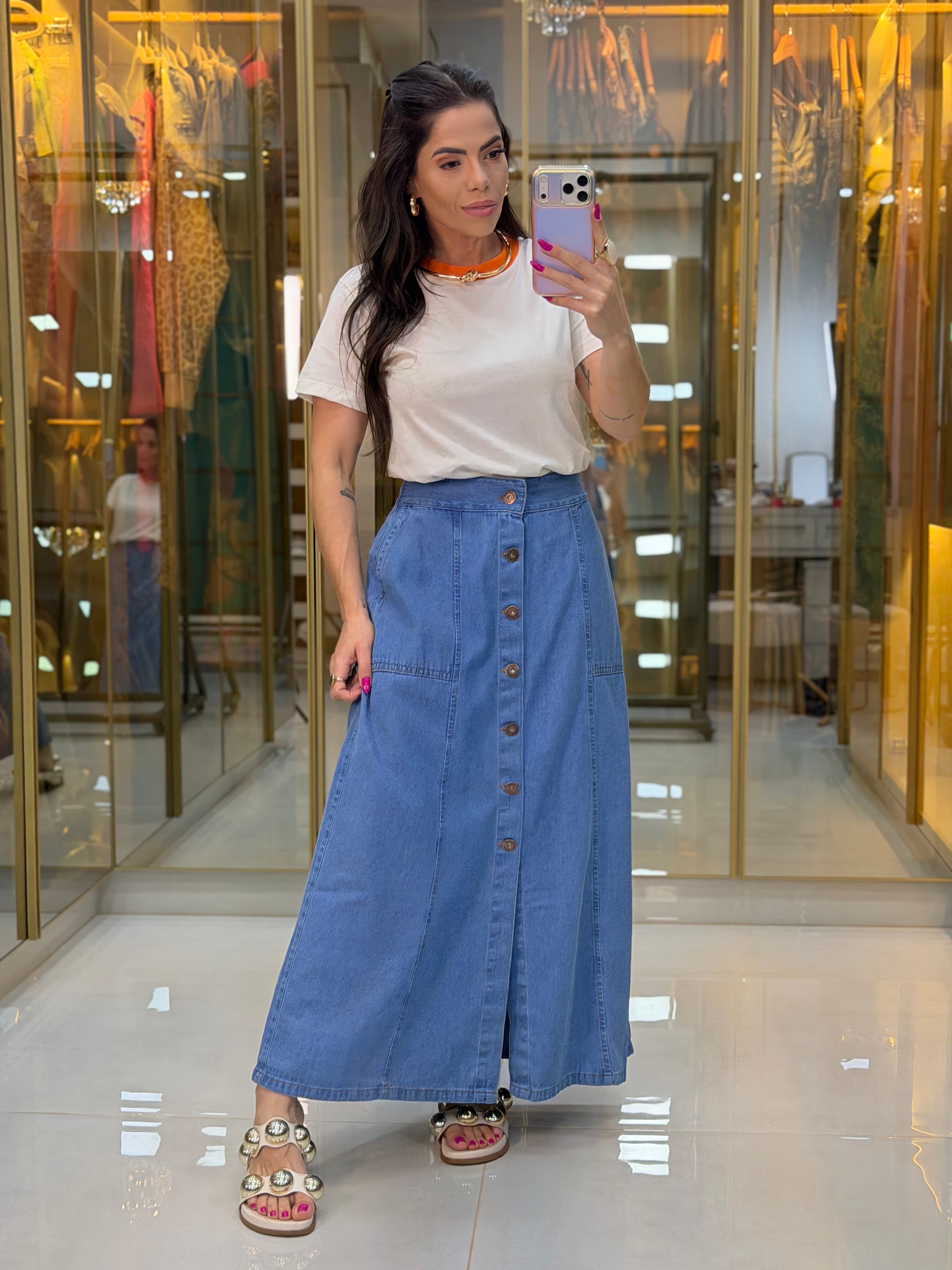 Saia Jeans