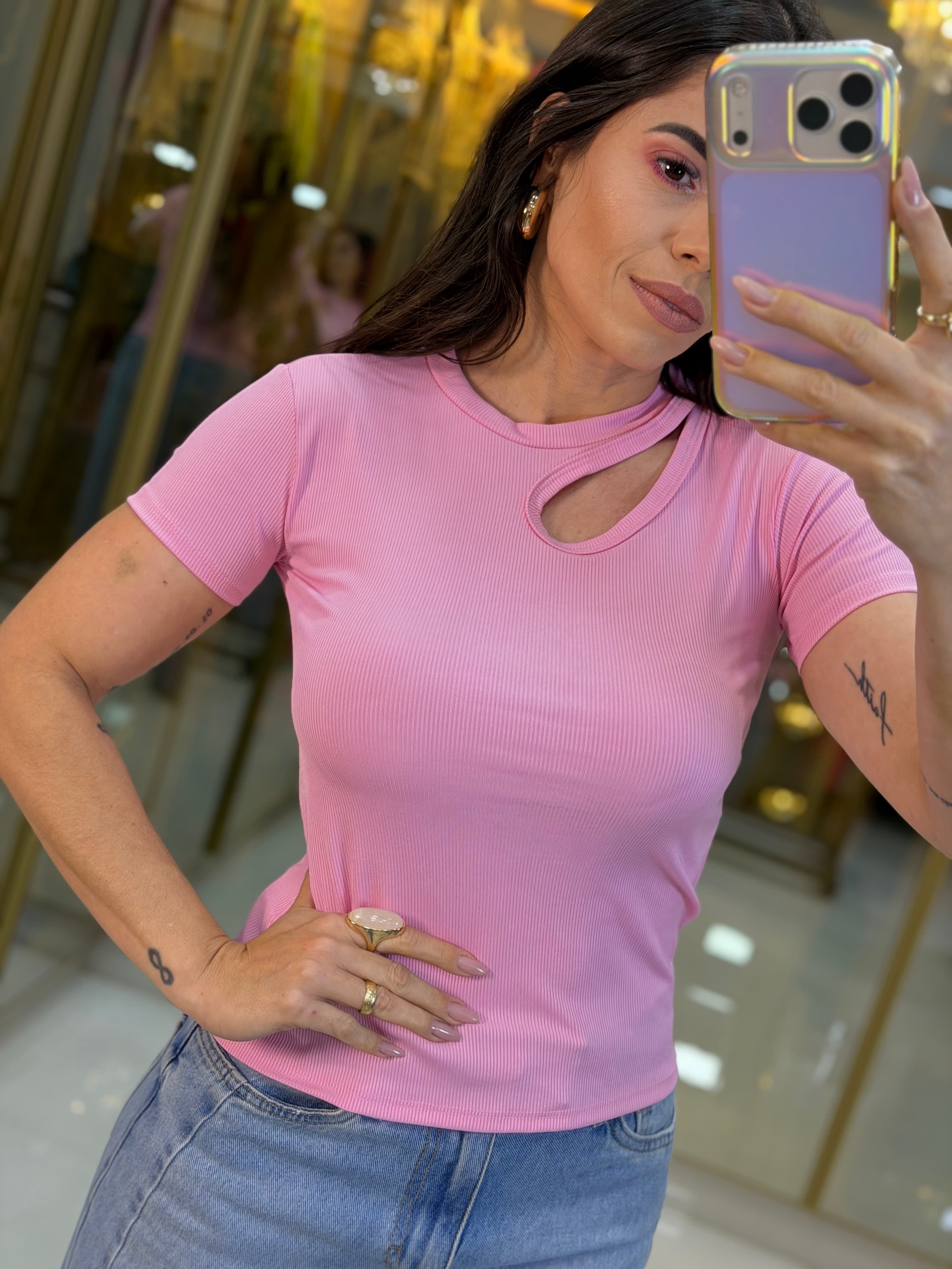BLUSA CANELADA