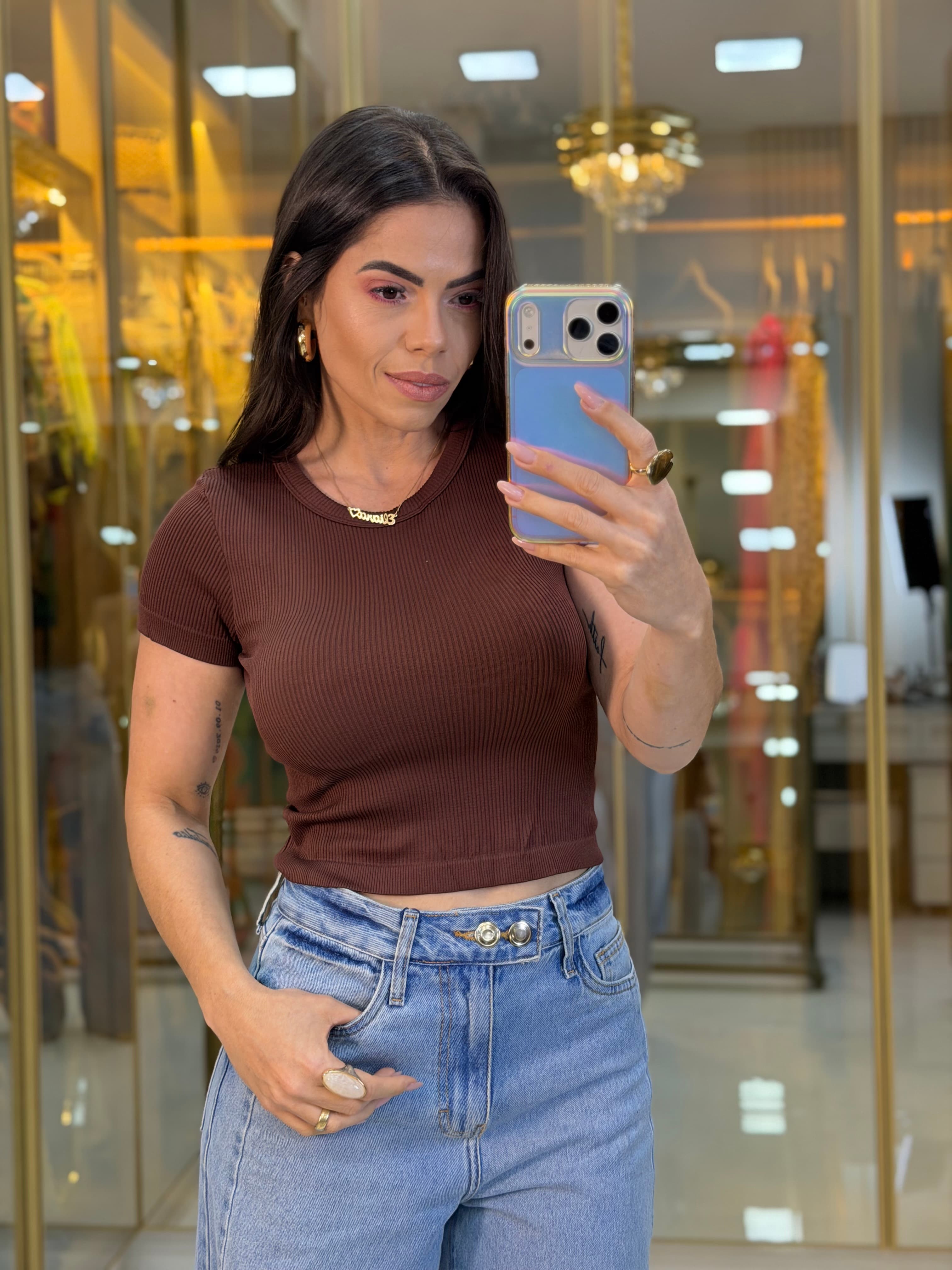 CROPPED MICROFIBRA