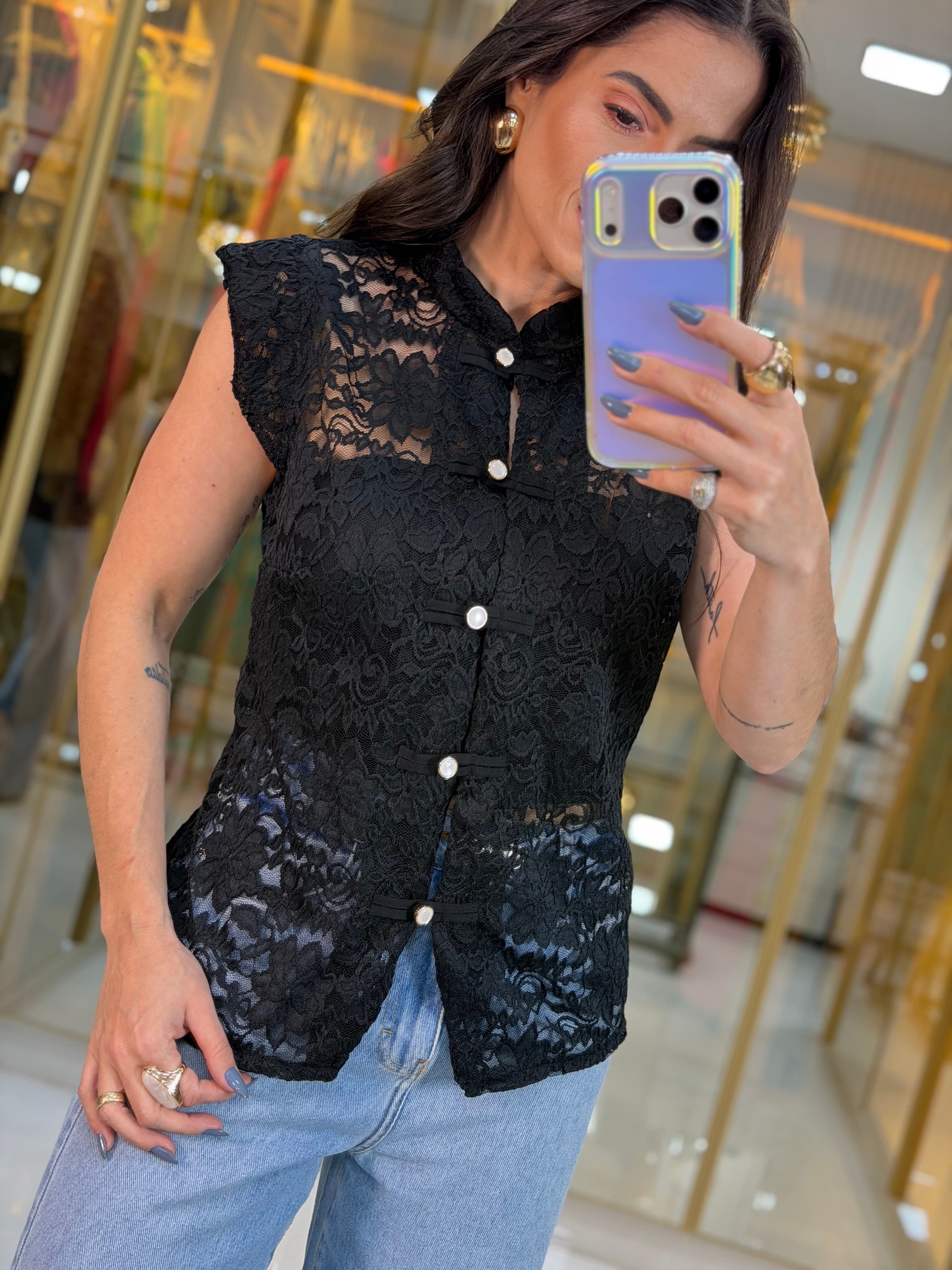 BLUSA RENDA