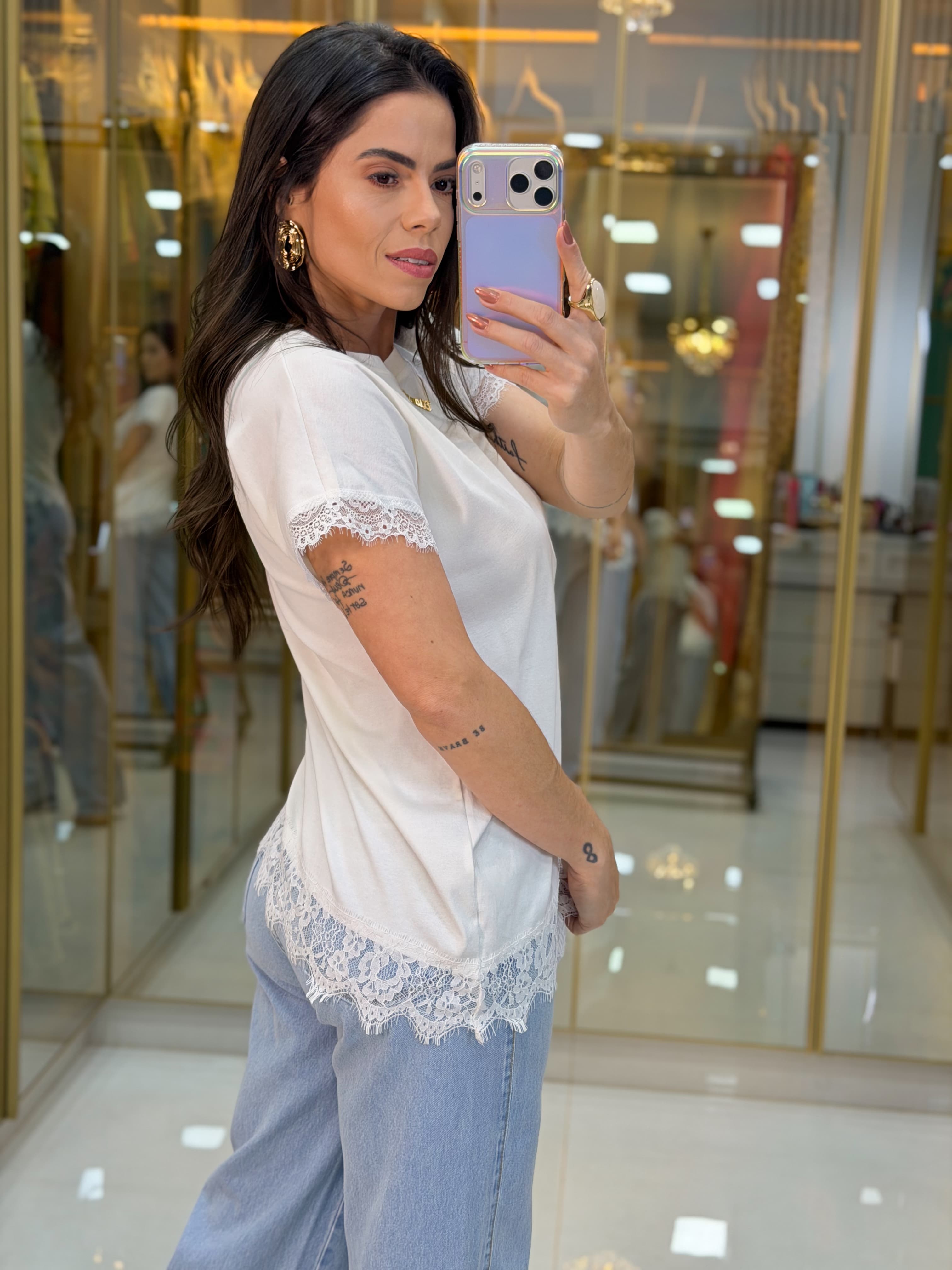 BLUSA ASSIMÉTRICA RENDA