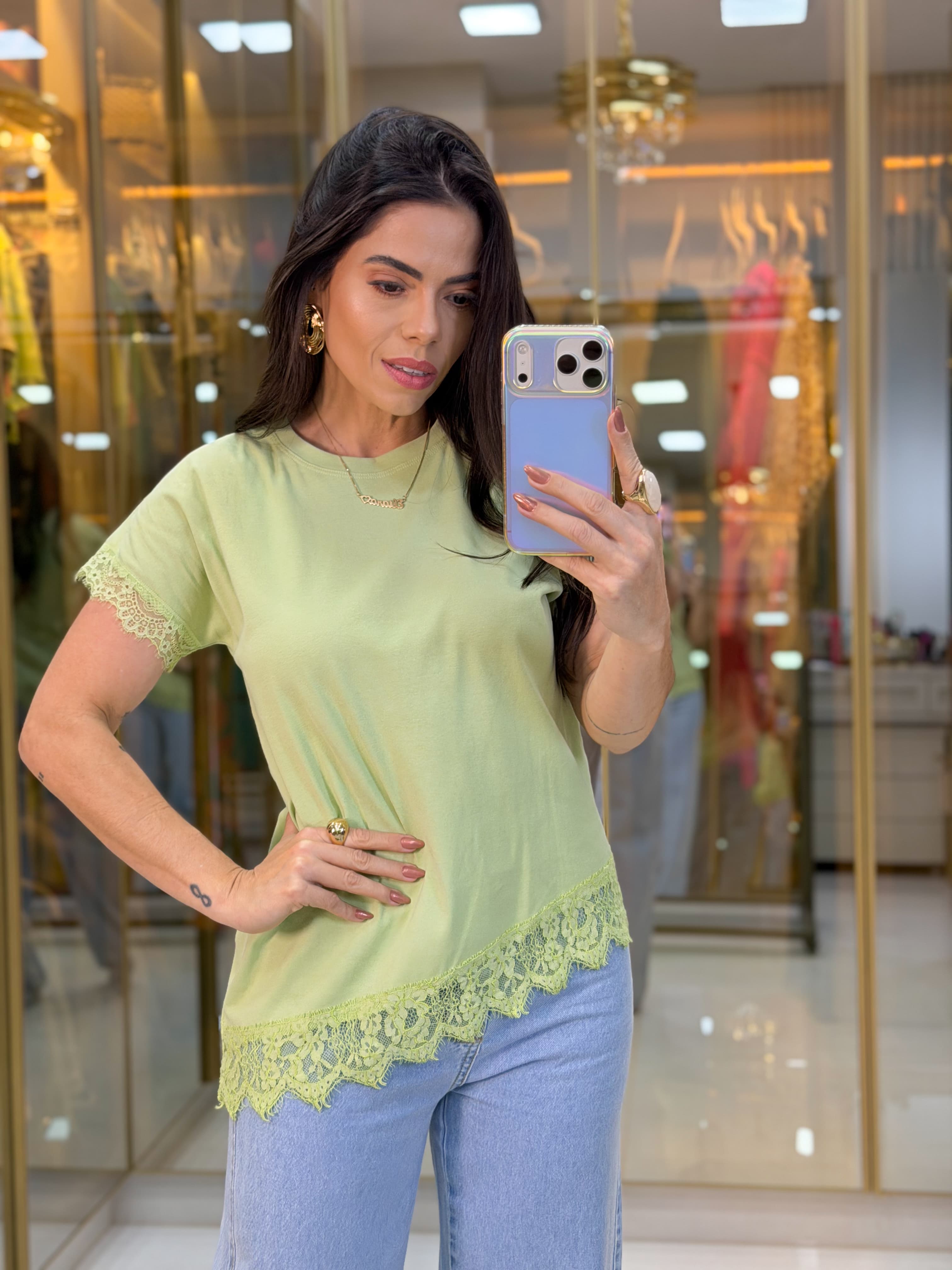 BLUSA ASSIMÉTRICA RENDA