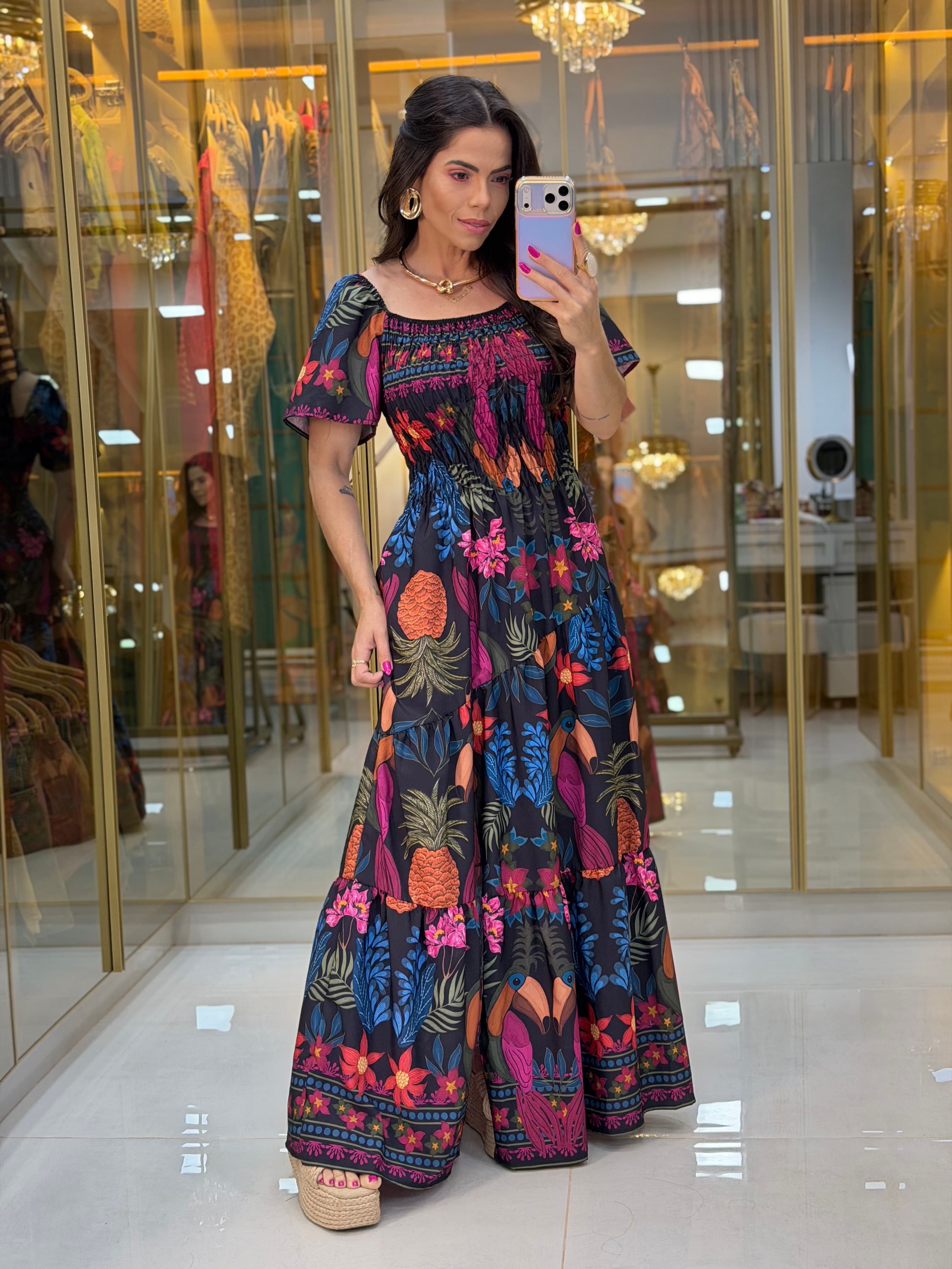 VESTIDO MANGA
