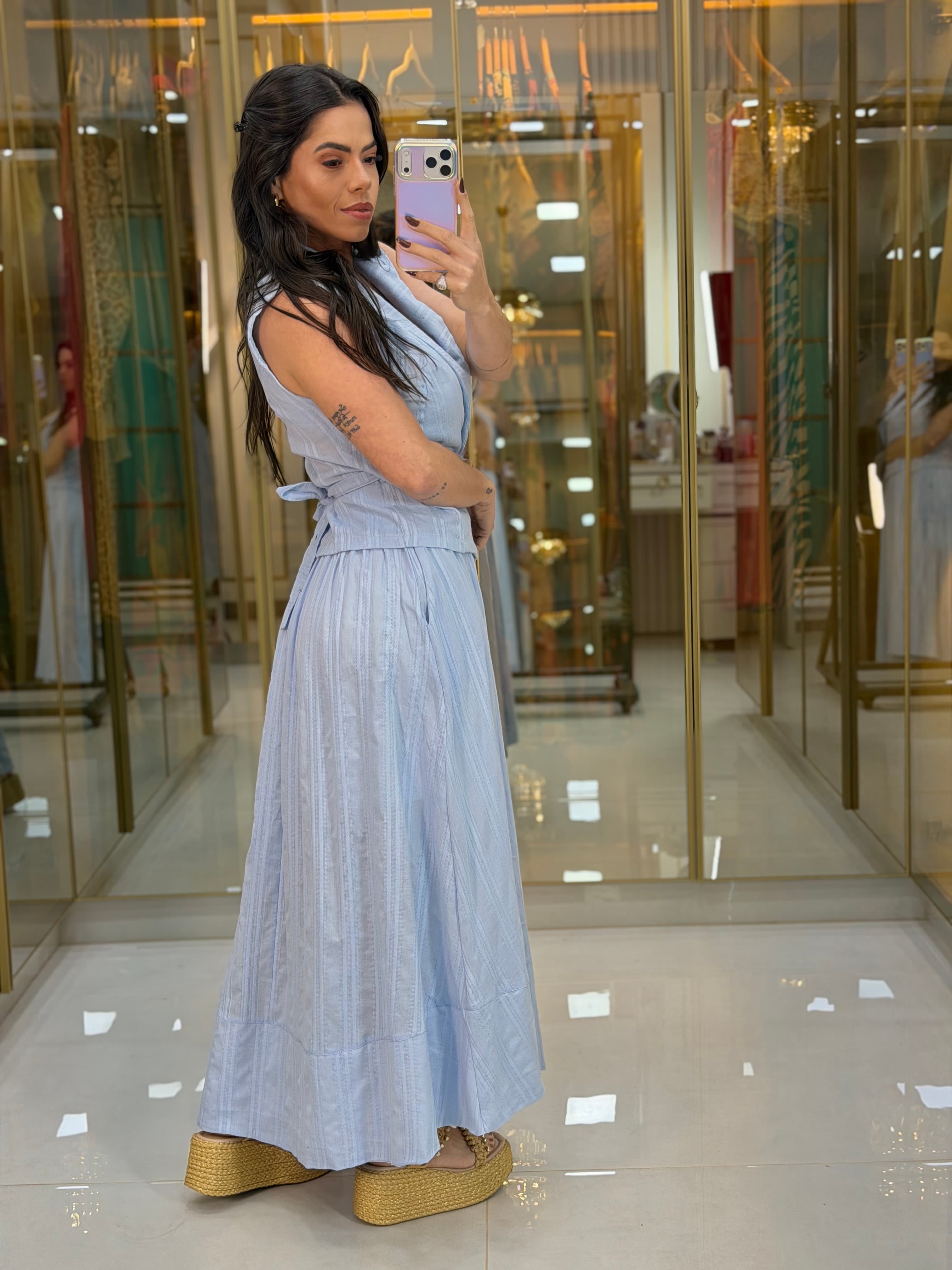 CONJUNTO SAIA AZUL