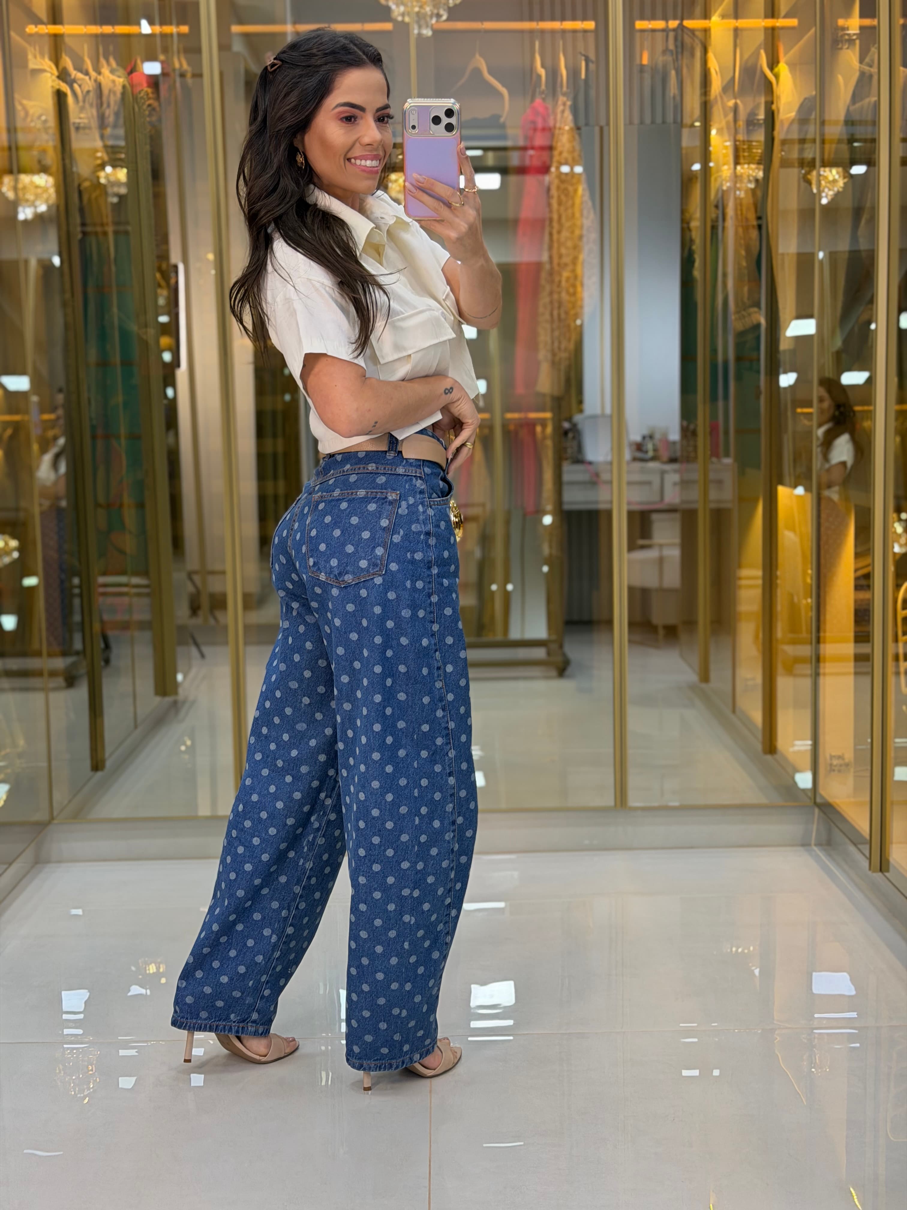 CALÇA JEANS BALLON POÁ