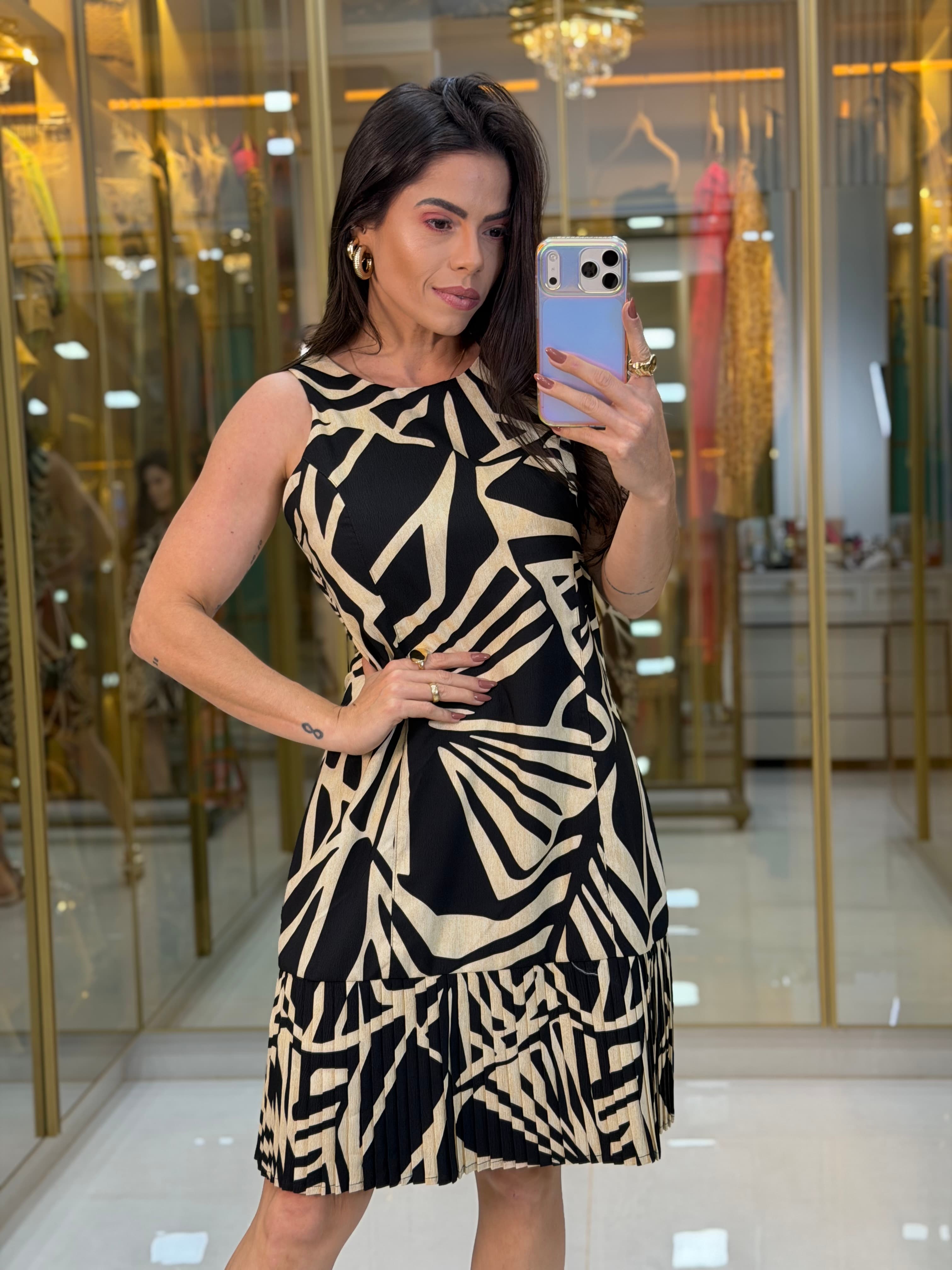 VESTIDO PLISSADO
