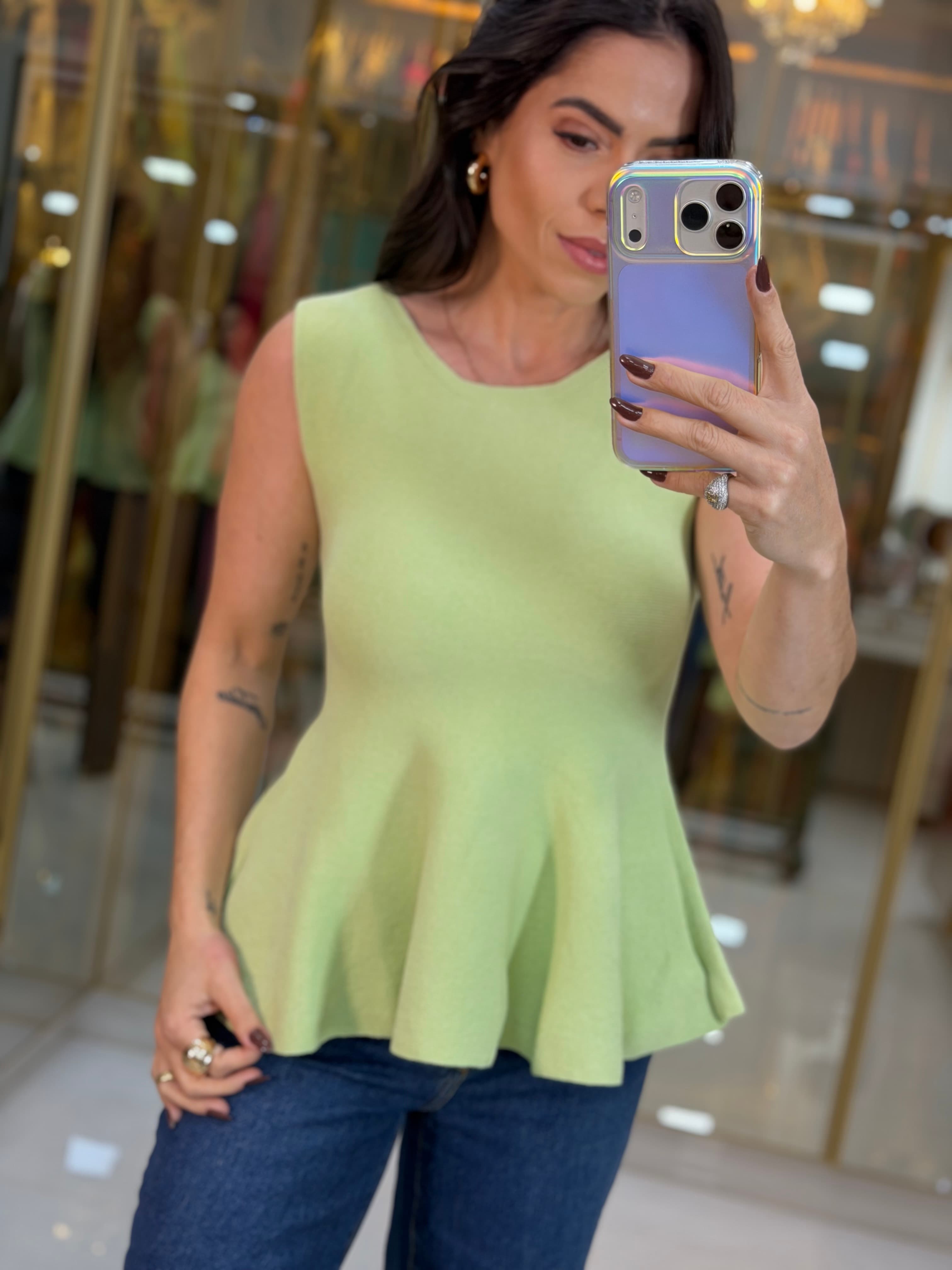 BLUSA MODAL VERDE