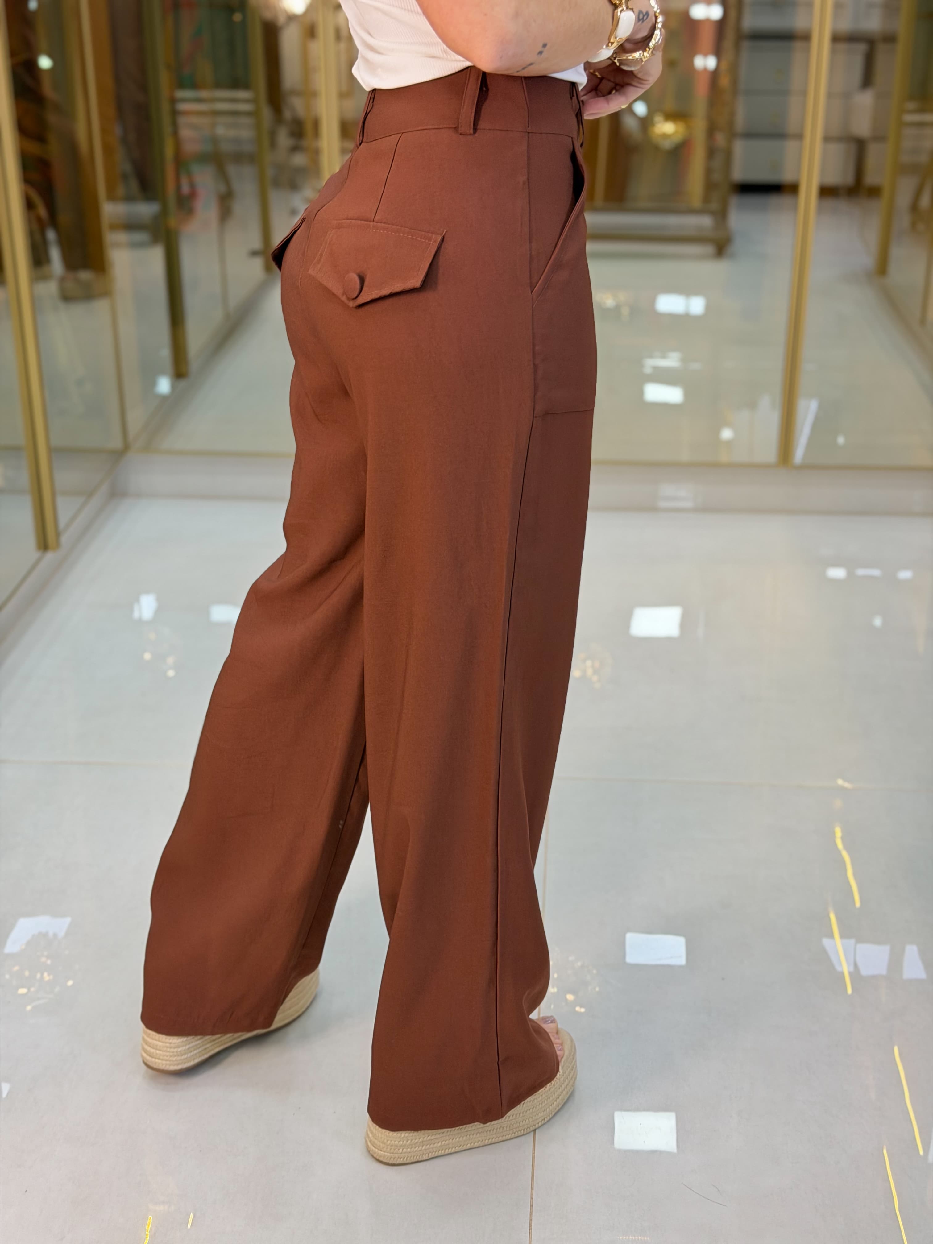 CALÇA PANTALONA BOLSO