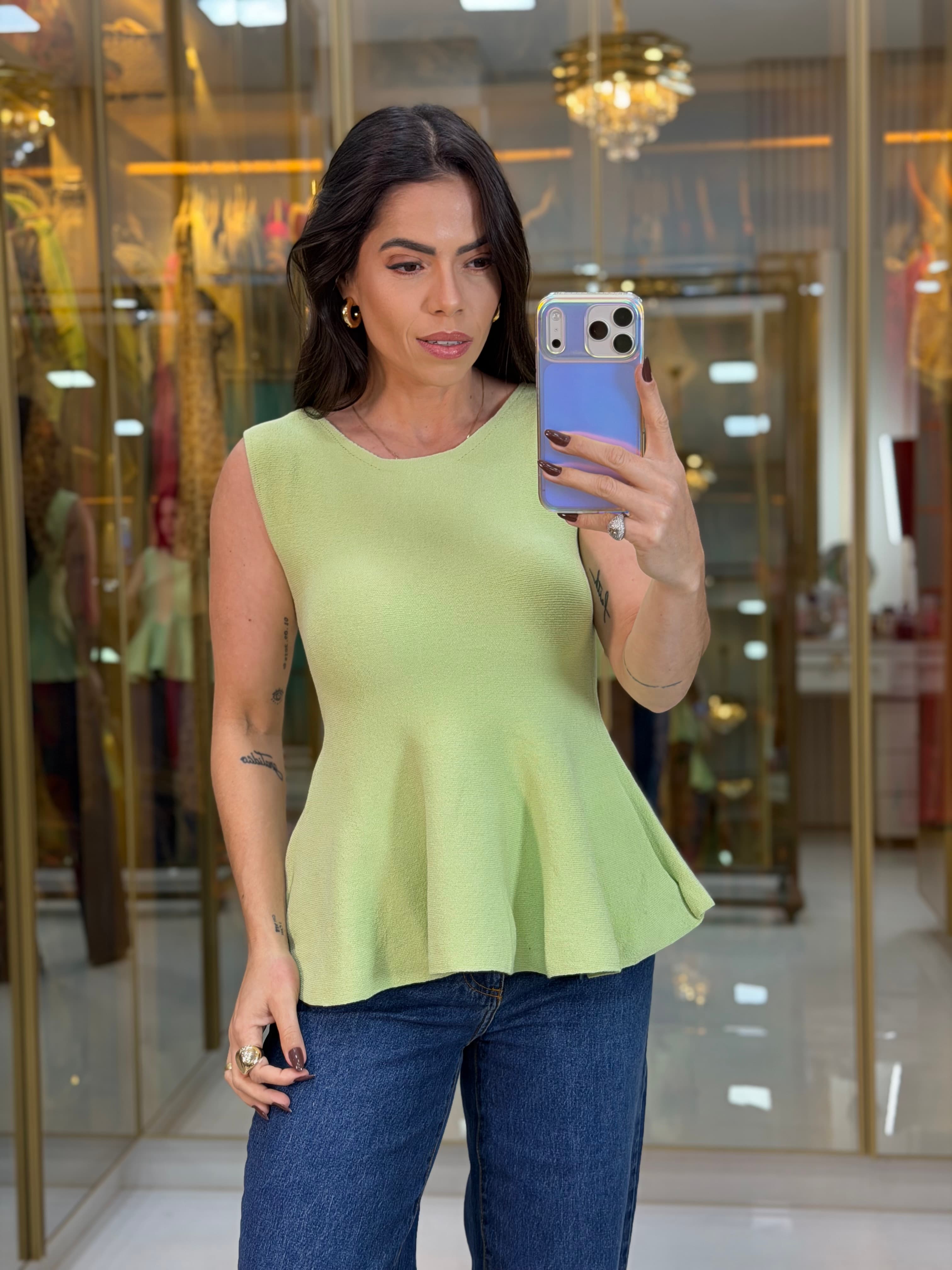 BLUSA MODAL VERDE