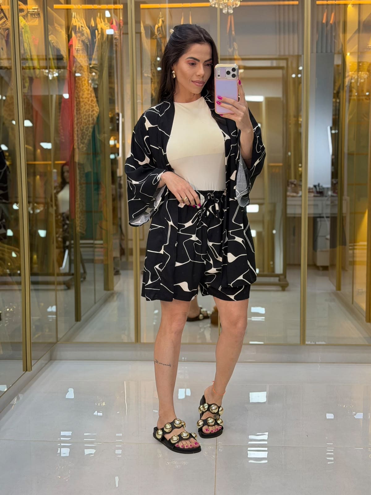 CONJUNTO KIMONO SHORT