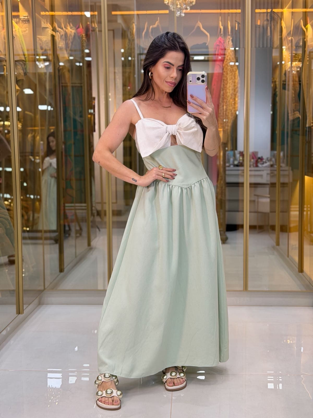 VESTIDO LAÇO BOJO
