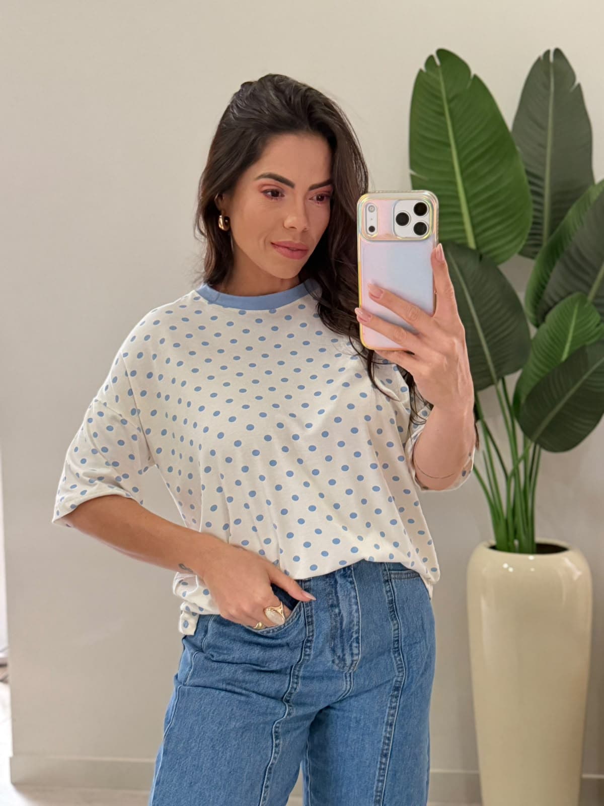 BLUSA POÁ AZUL BEBÊ