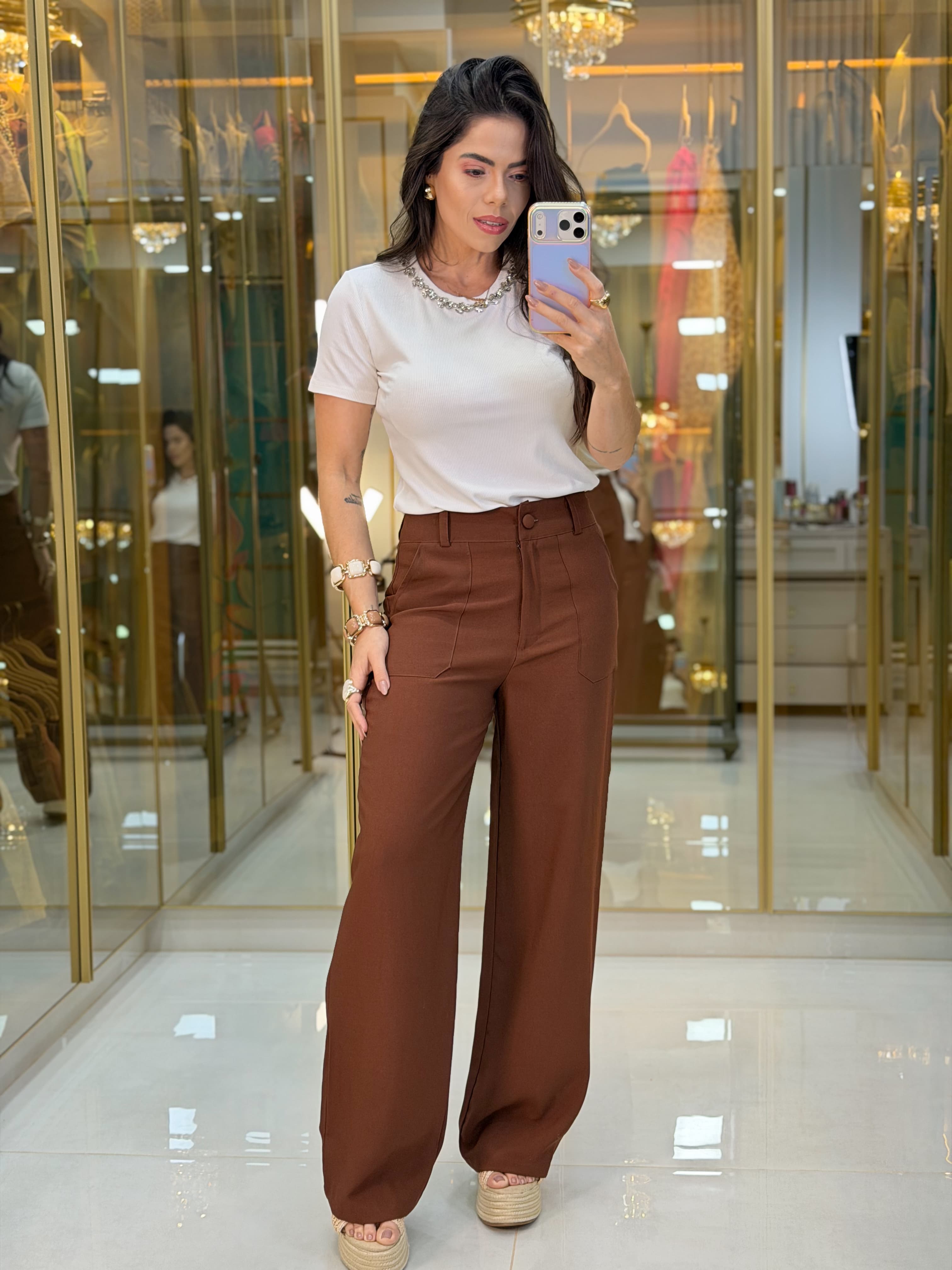 CALÇA PANTALONA BOLSO