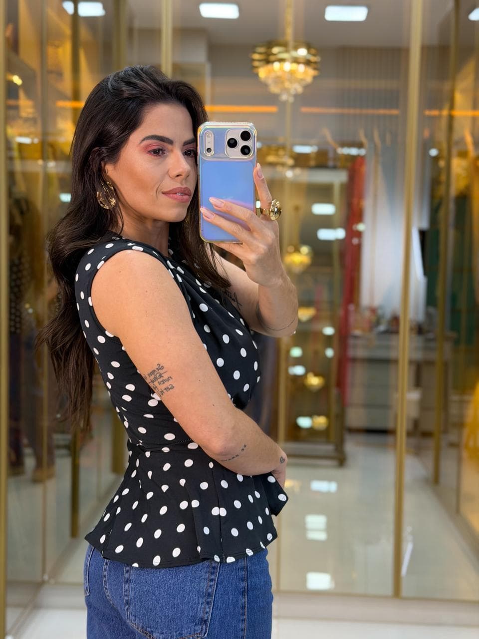 BLUSA POÁ PRETA