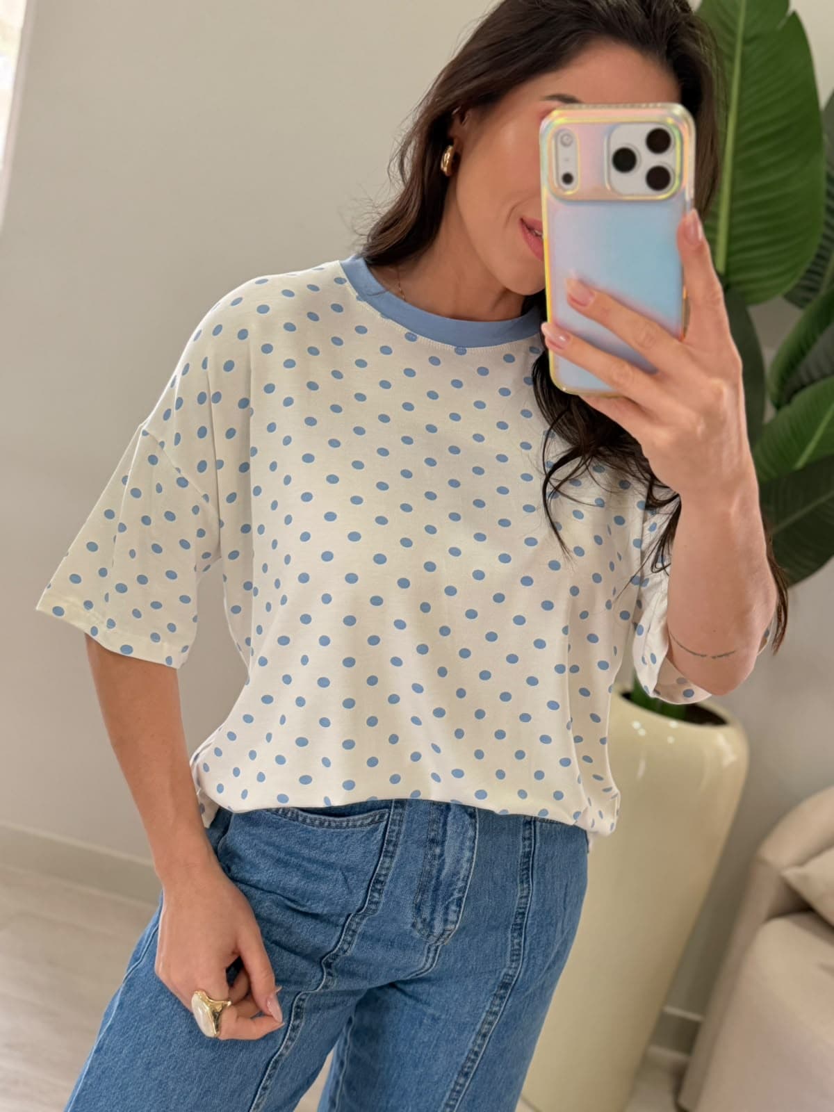 BLUSA POÁ AZUL BEBÊ