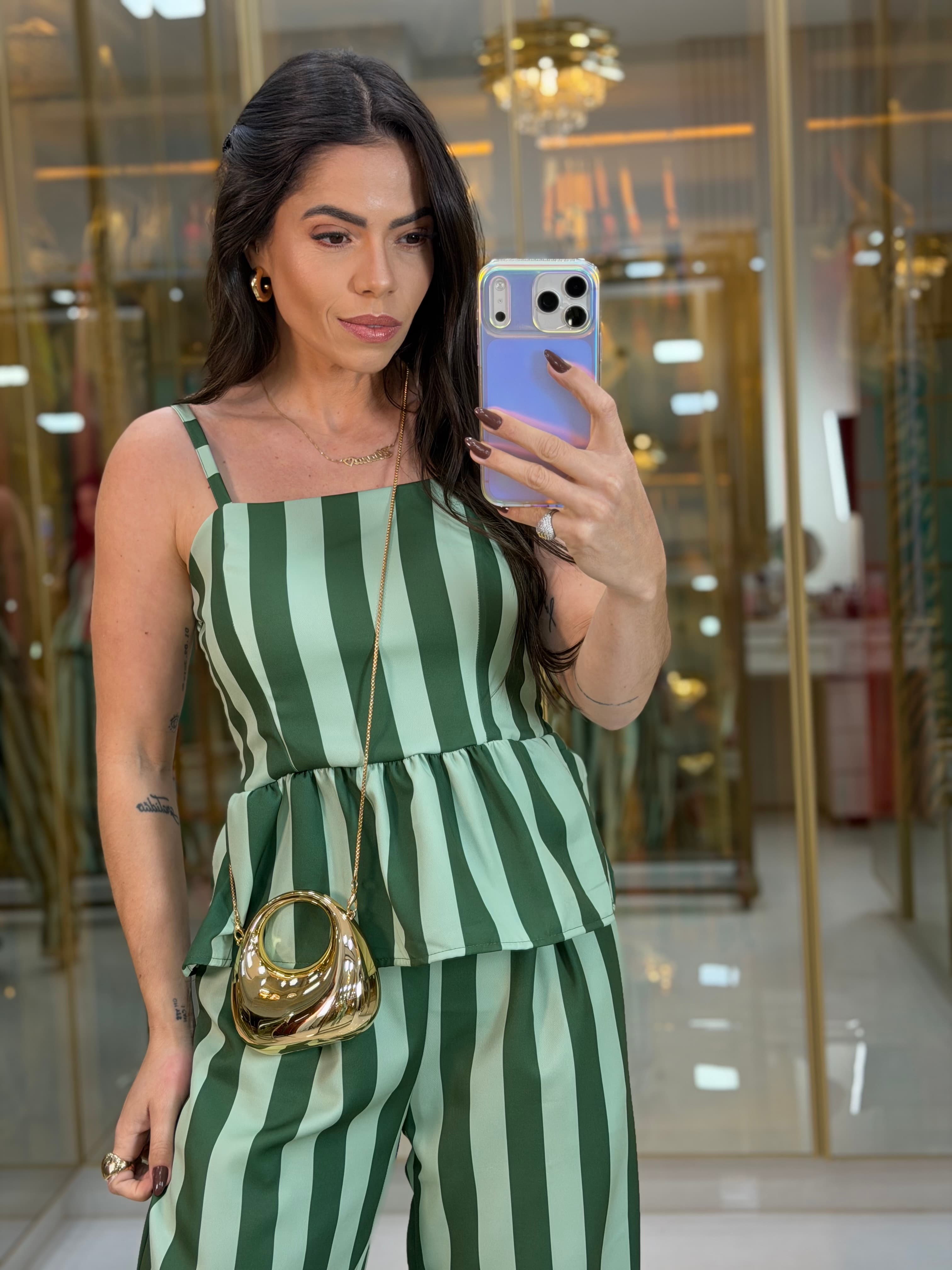CONJUNTO LISTRA VERDE