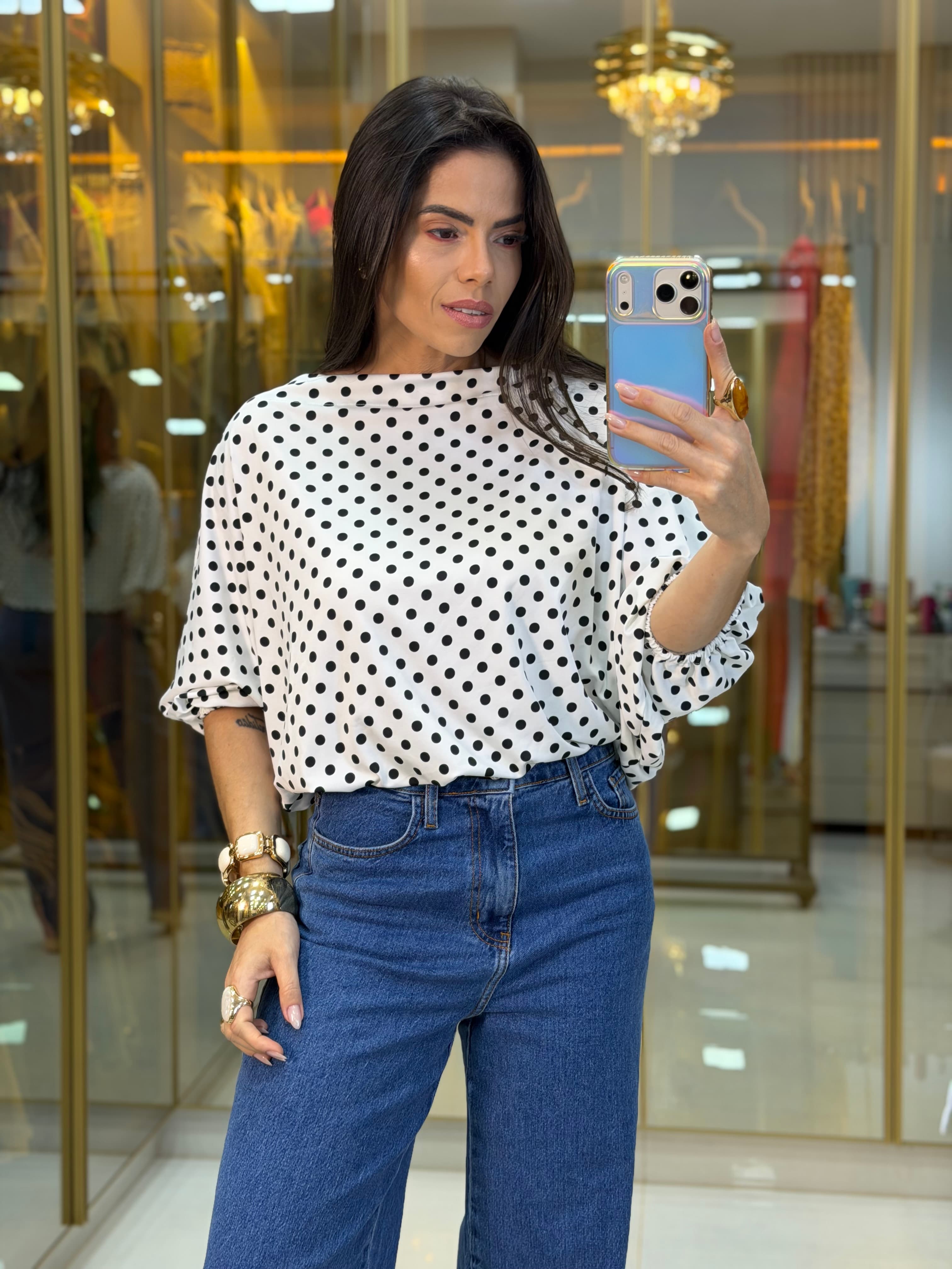 BLUSA POLIAMIDA OMBRO A OMBRO