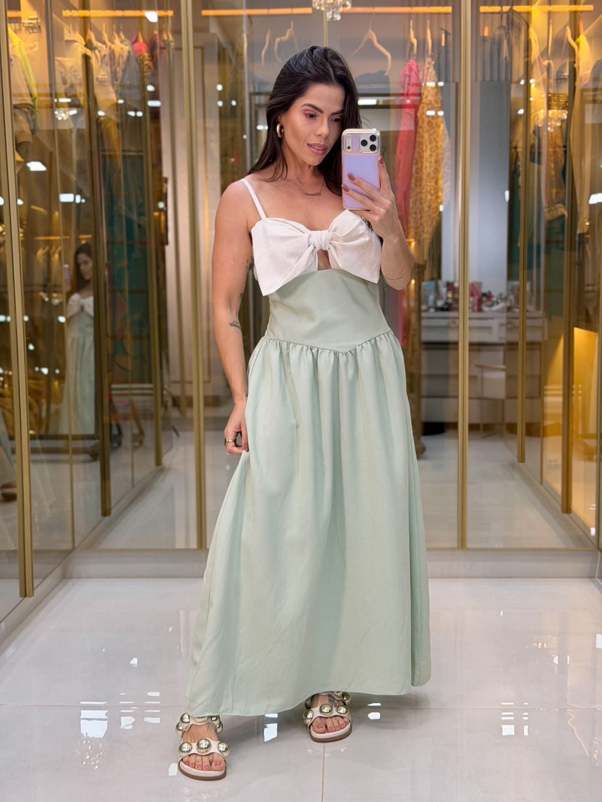 VESTIDO LAÇO BOJO